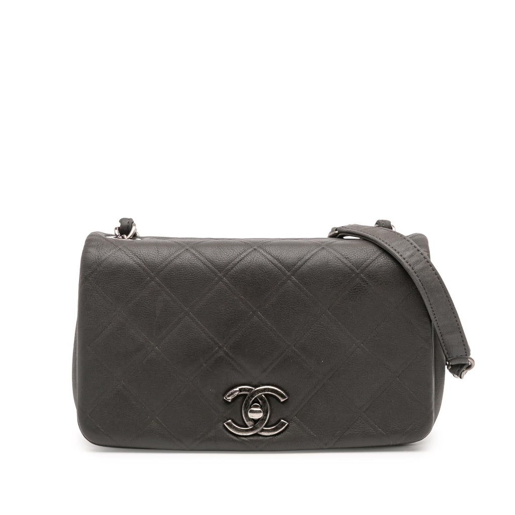 Chanel Small Diamond Embossed Calfskin New Chic Flap