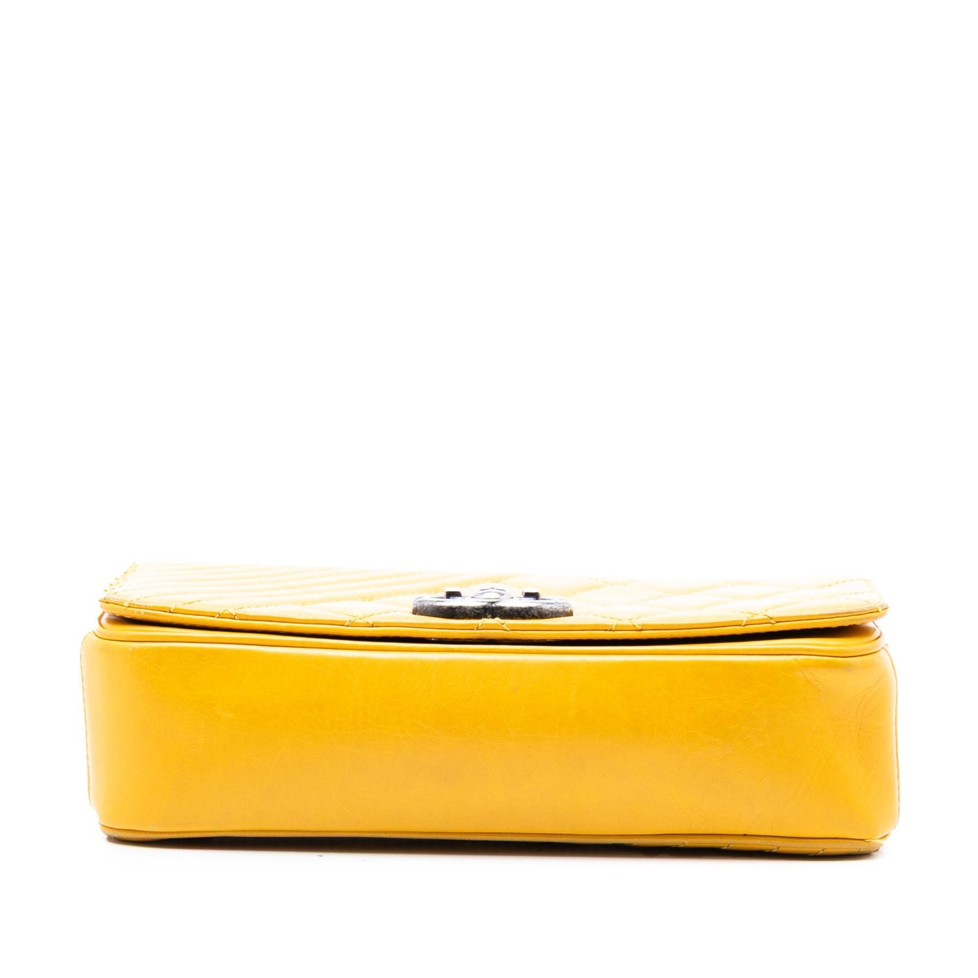 Chanel Small Glazed Calfskin Coco Boy Flap