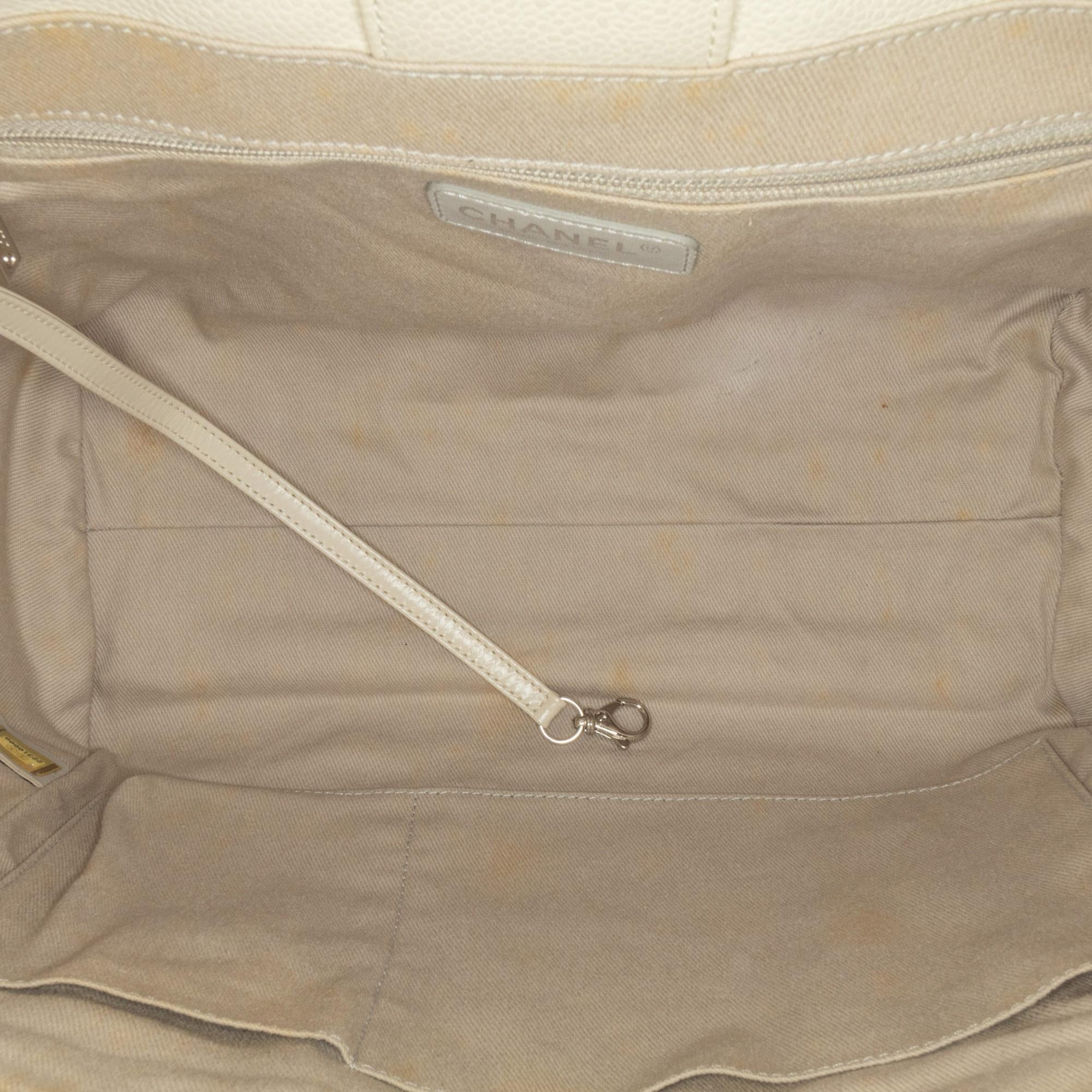 Chanel Small Glazed Calfskin Deauville Tote