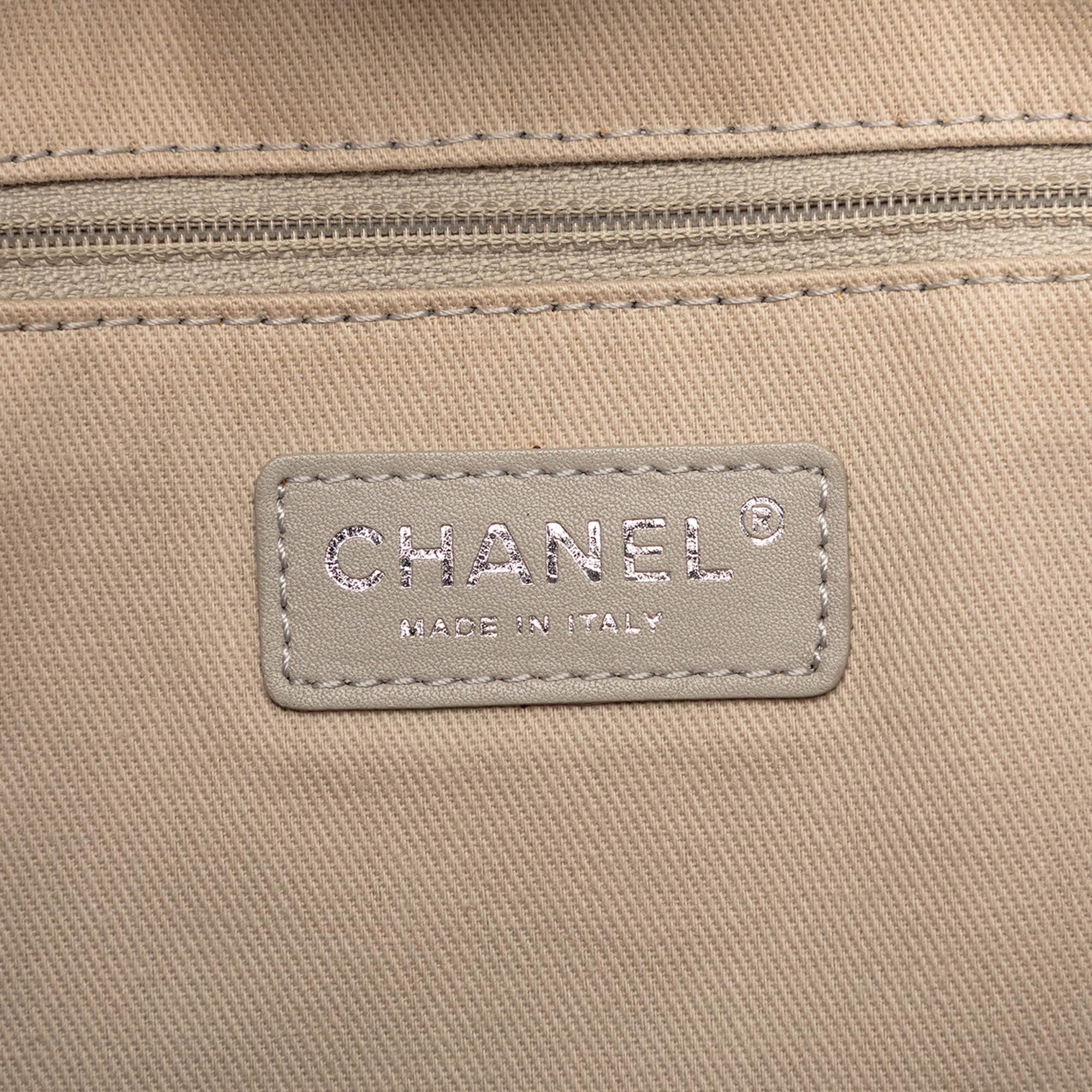 Chanel Small Glazed Calfskin Deauville Tote