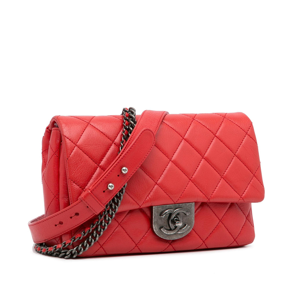 Chanel Small Goatskin Double Carry Waist Chain Flap