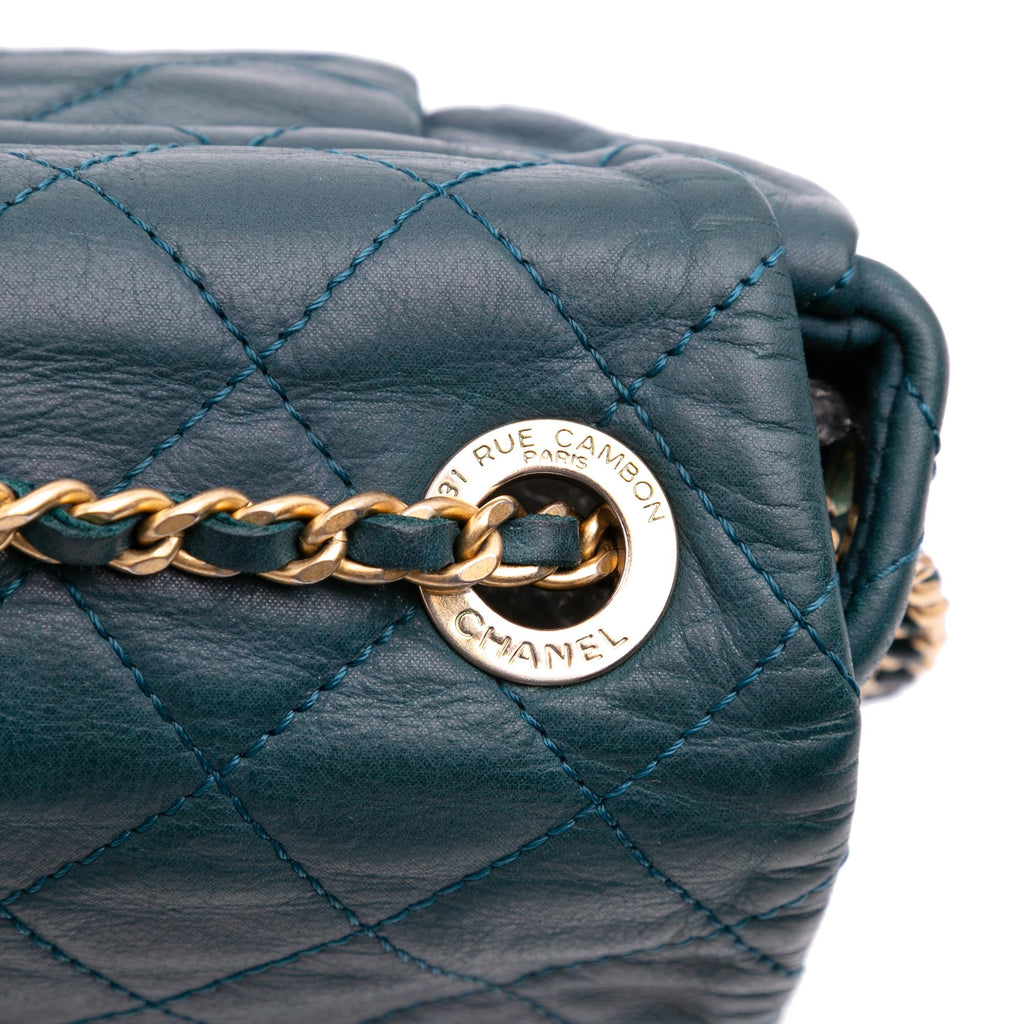 Chanel Small Iridescent Calfskin Chic Quilt Flap