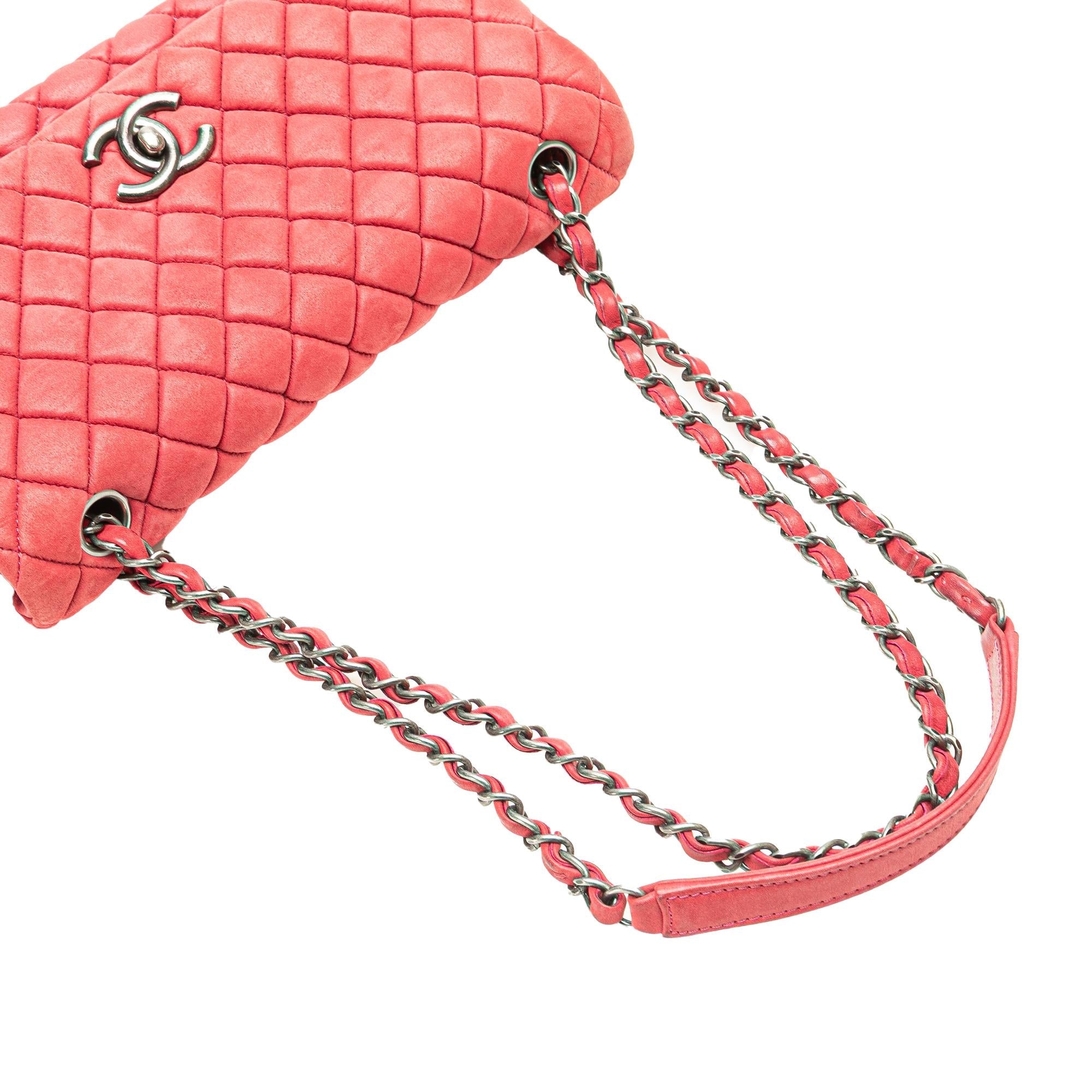 Chanel Small Iridescent Calfskin New Bubble Flap