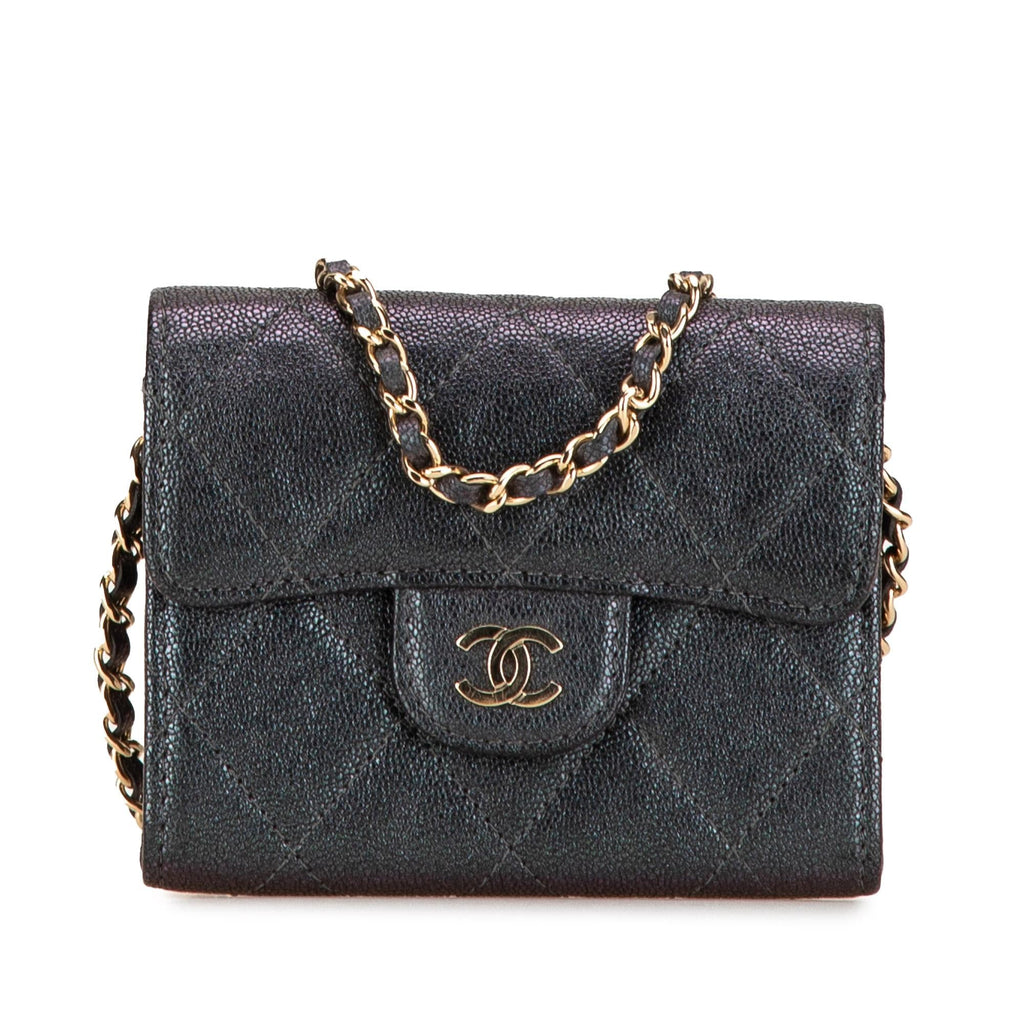 Chanel Small Iridescent Caviar Single Flap