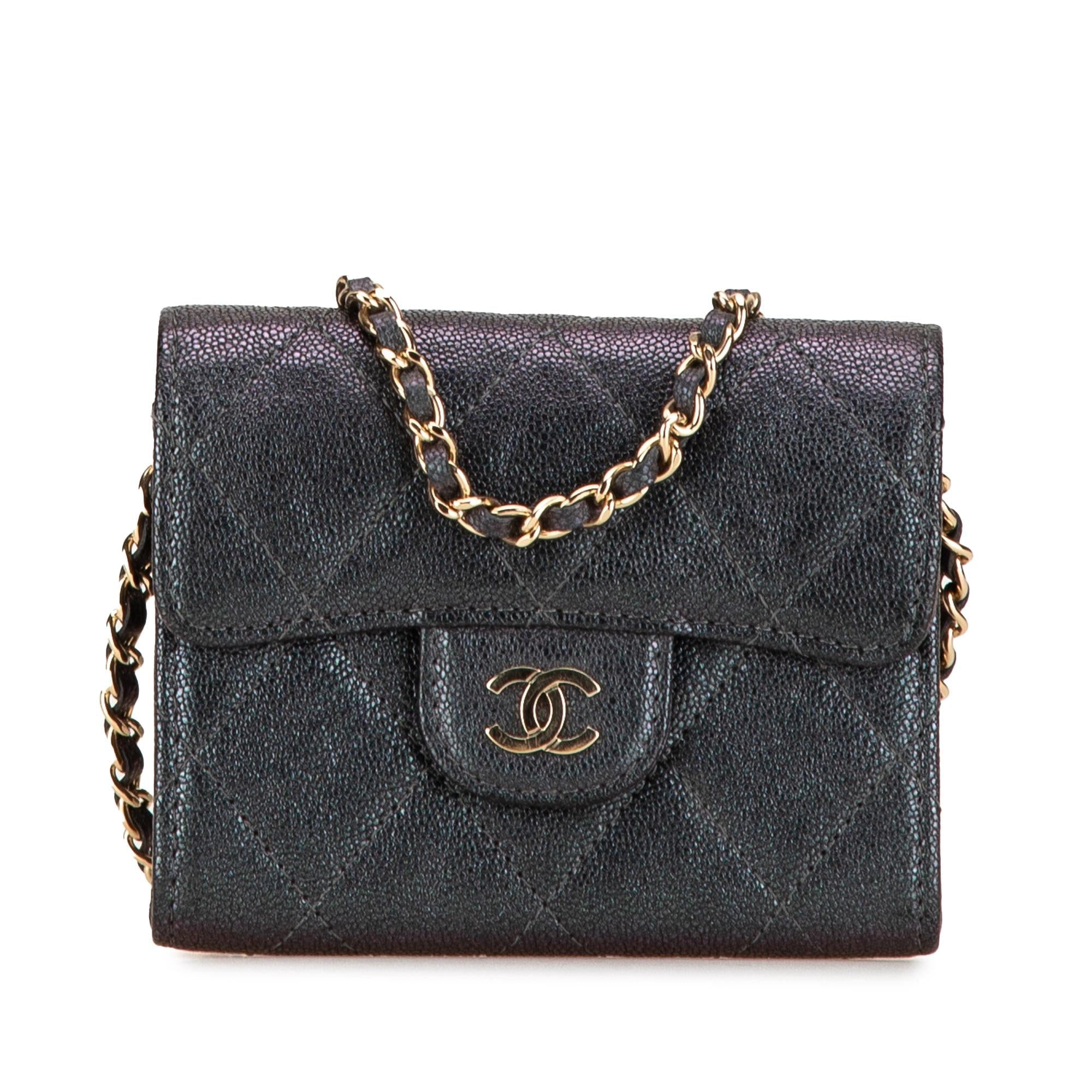 Chanel Small Iridescent Caviar Single Flap