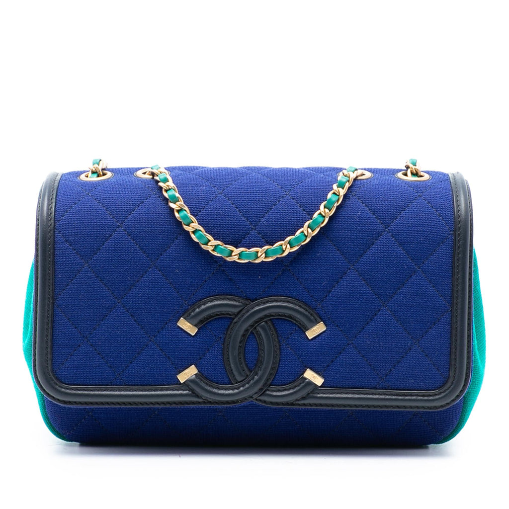 Chanel Small Jersey CC Filigree Flap