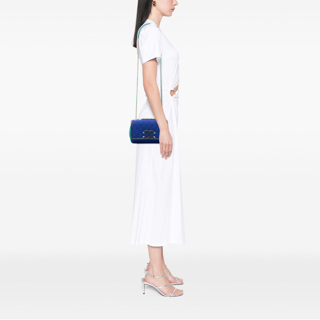 Chanel Small Jersey CC Filigree Flap