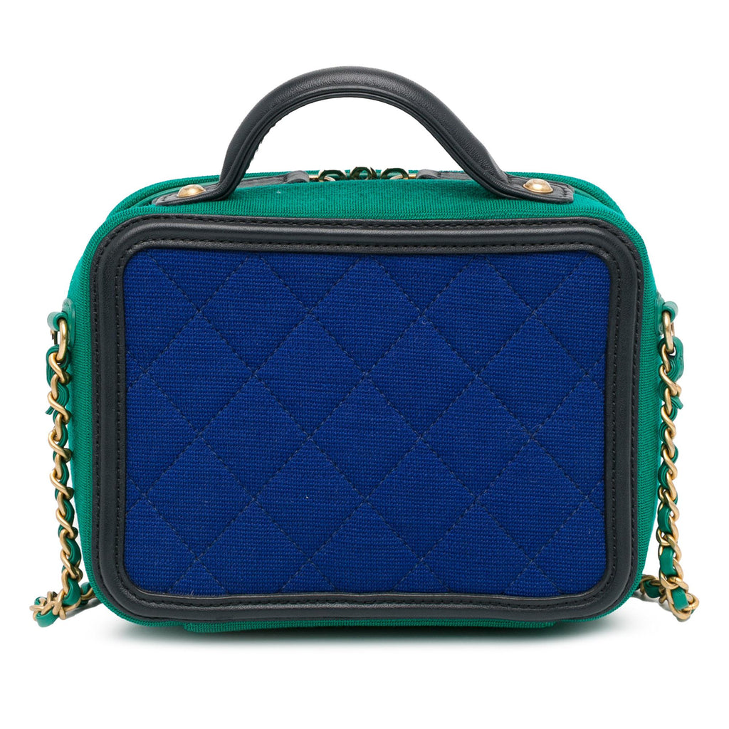 Chanel Small Jersey CC Filigree Vanity Case