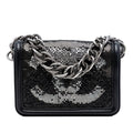 Chanel Small Lambskin Beaded Crystal Flap