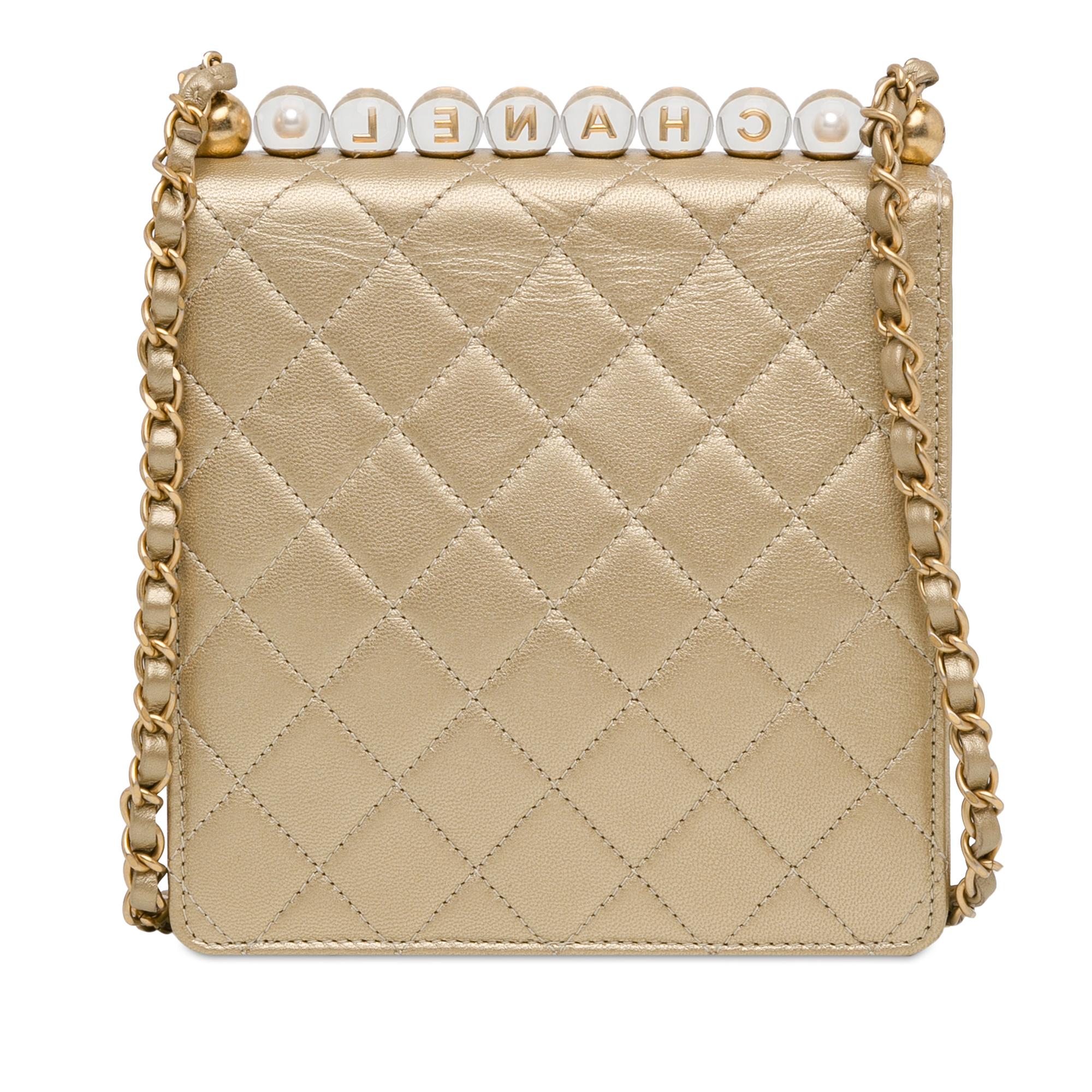 Chanel Small Lambskin Chic Pearls Flap (SHG-AarASt)