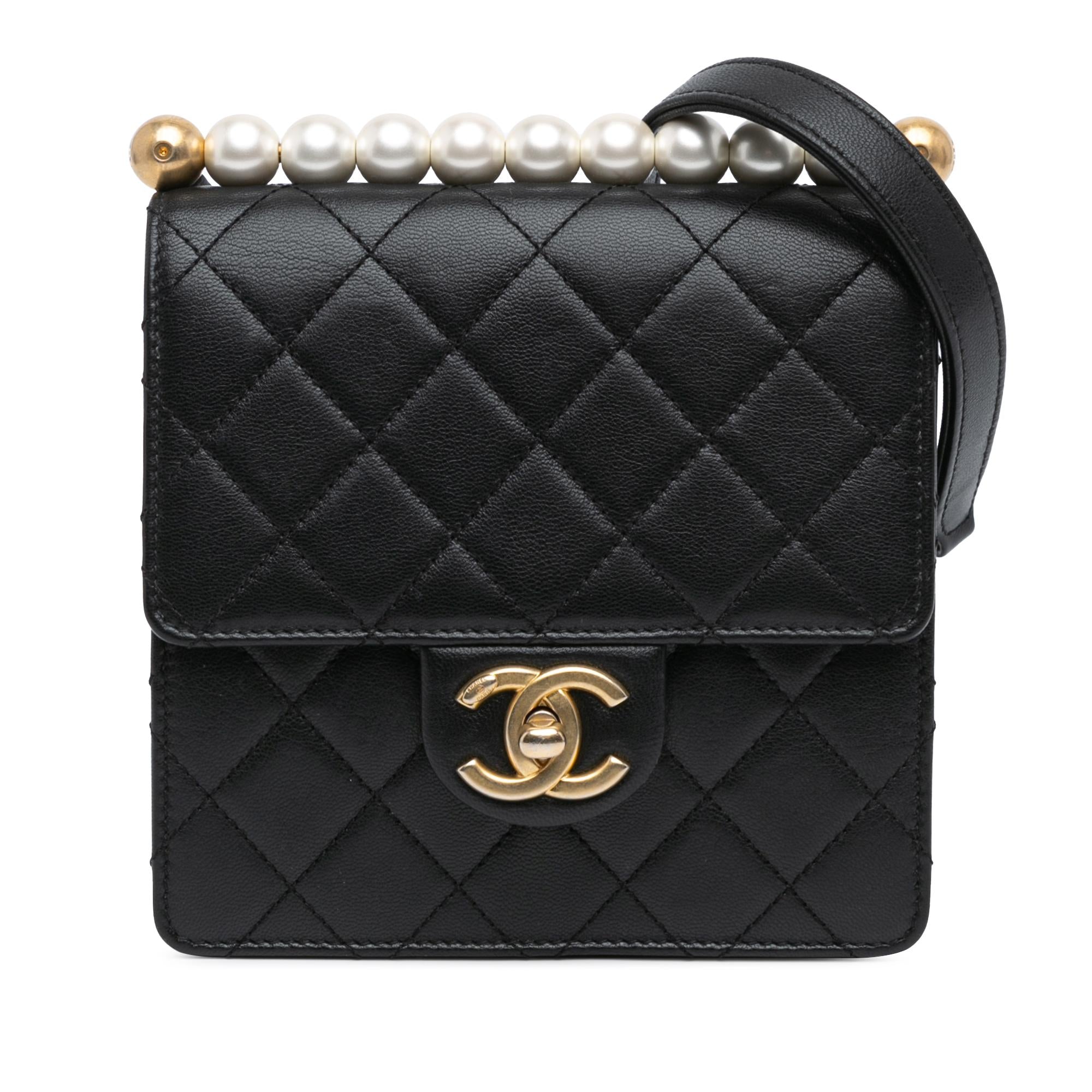 Chanel Small Lambskin Chic Pearls Flap