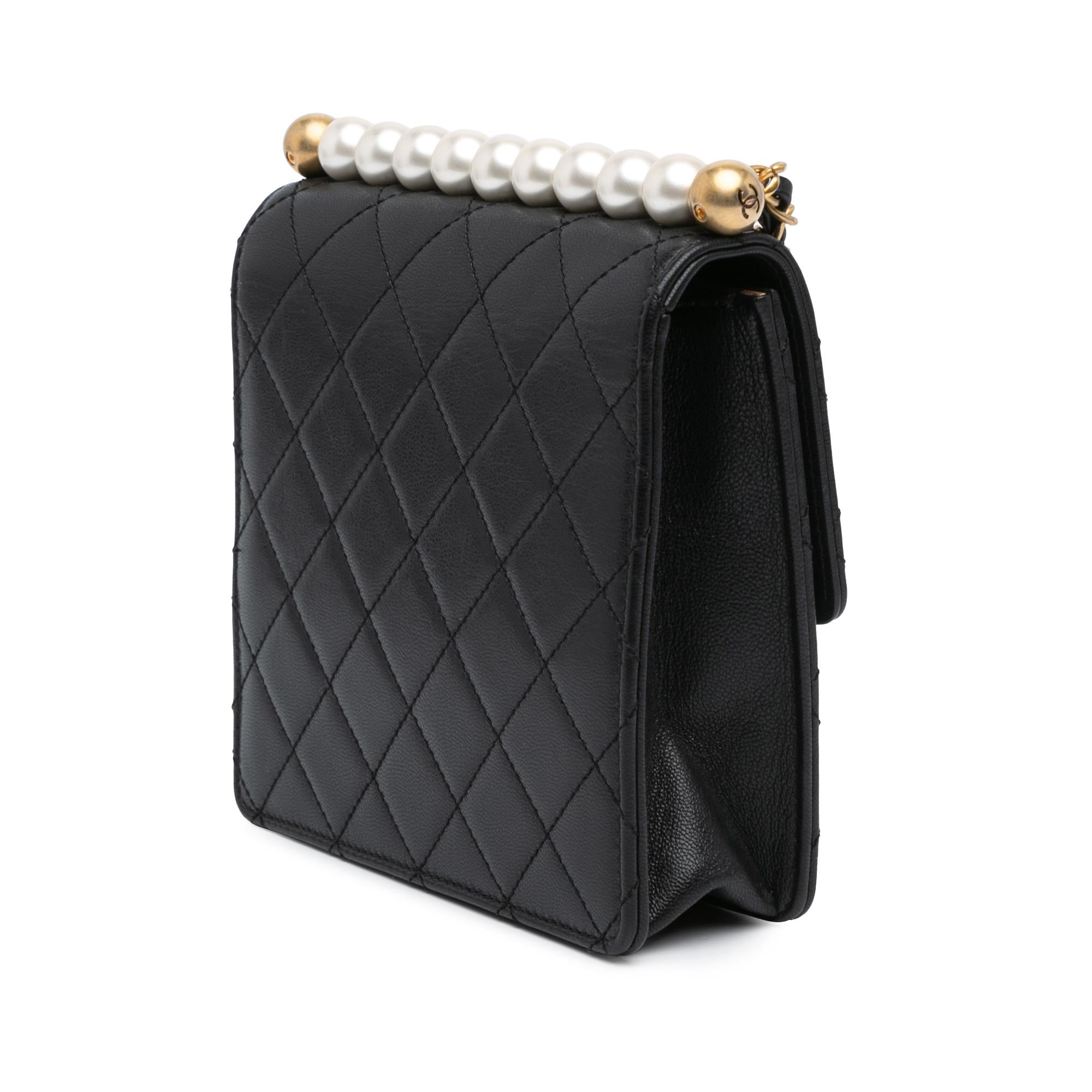 Chanel Small Lambskin Chic Pearls Flap