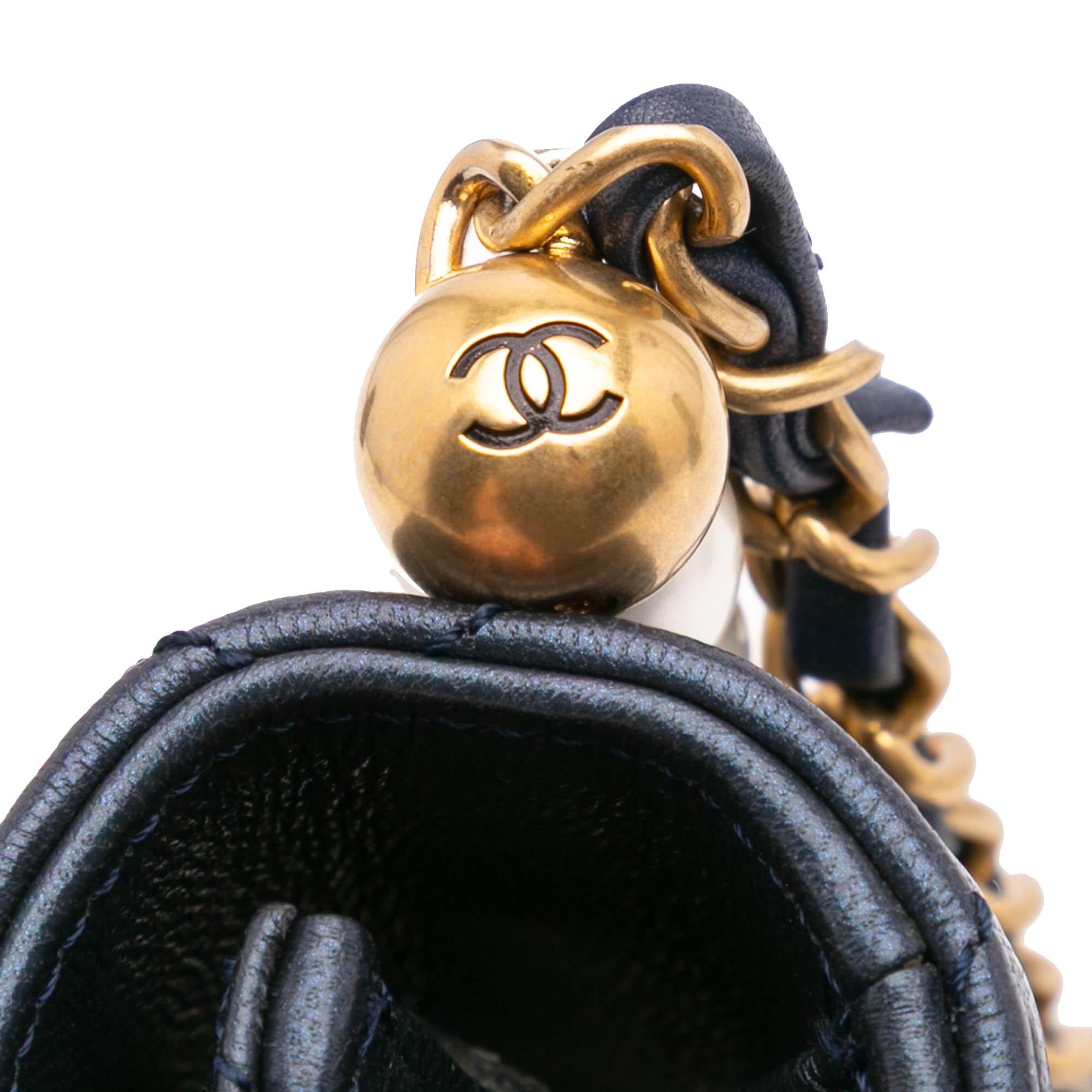 Chanel Small Lambskin Chic Pearls Flap