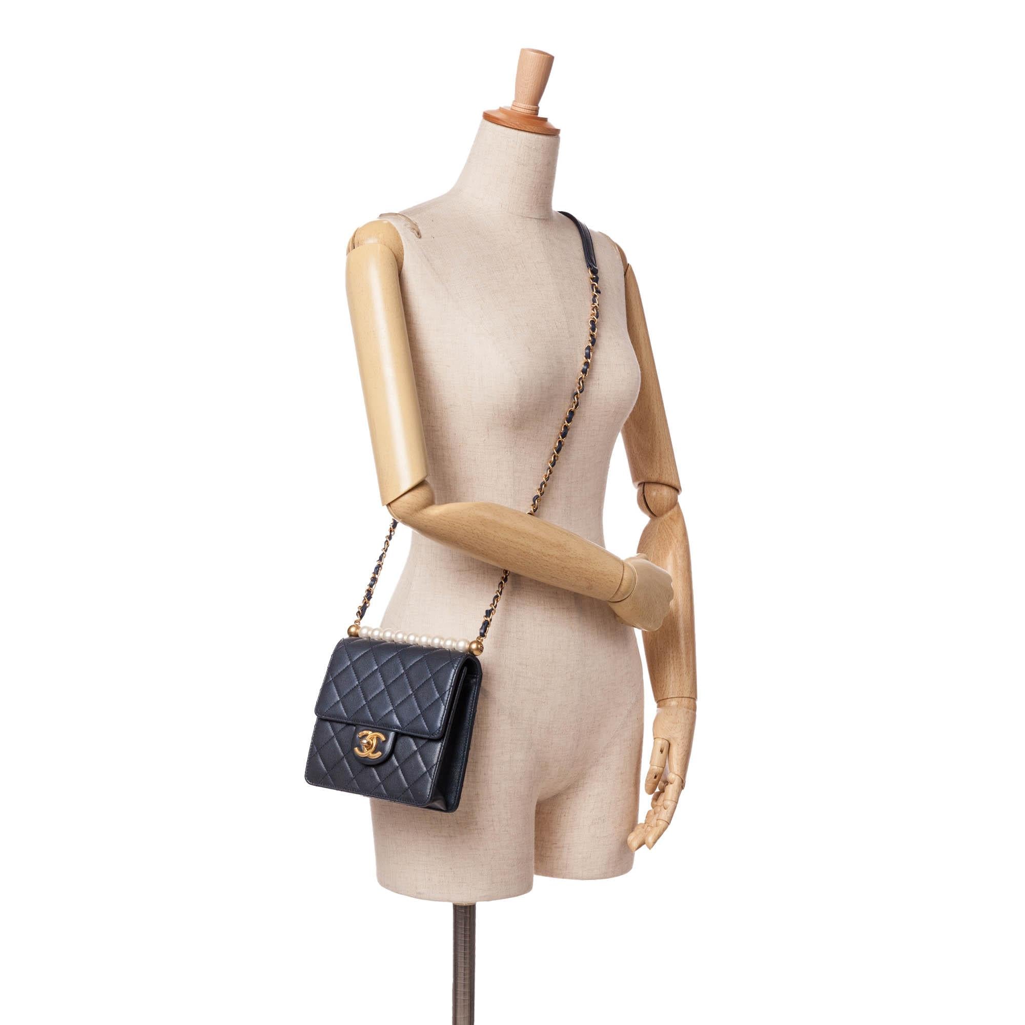Chanel Small Lambskin Chic Pearls Flap