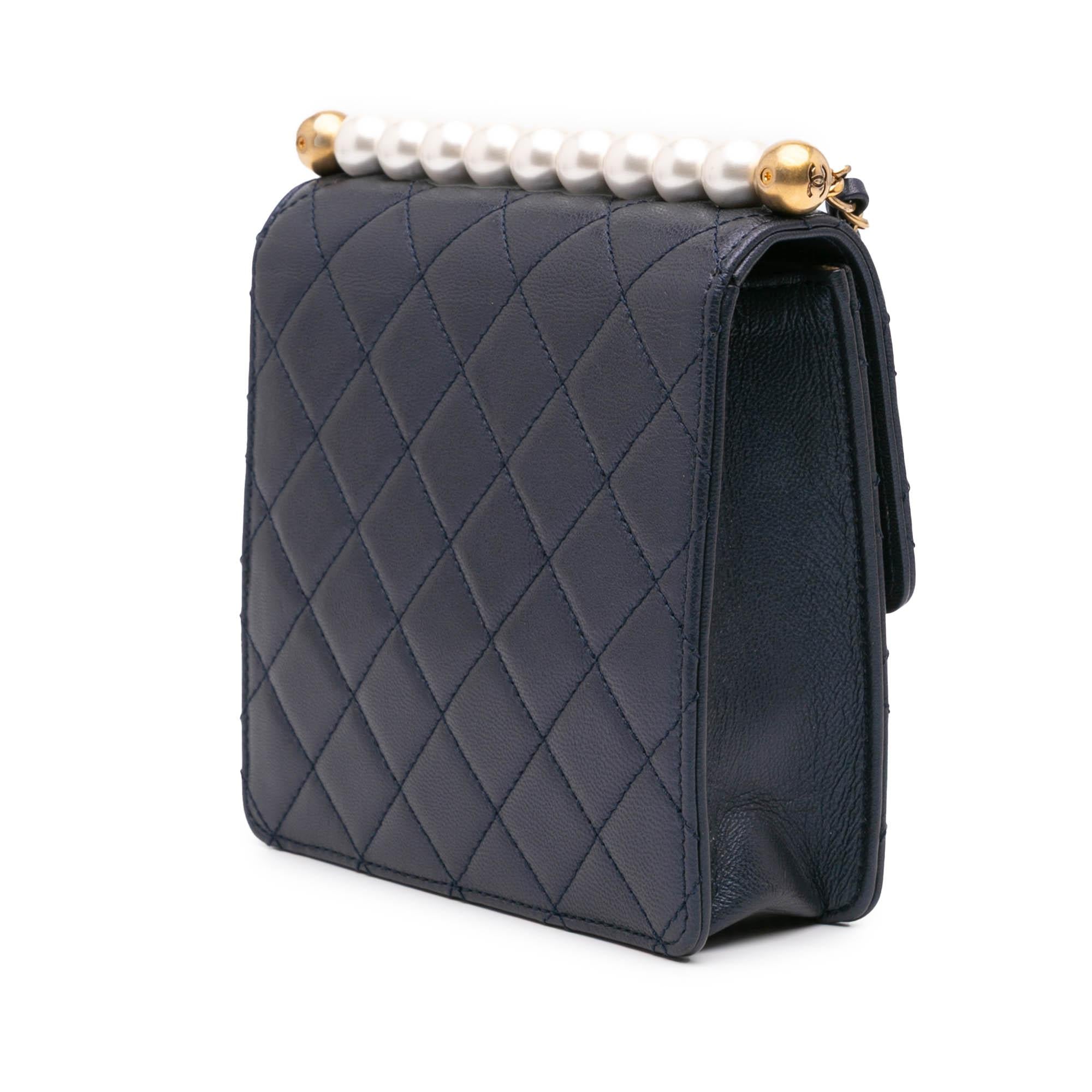 Chanel Small Lambskin Chic Pearls Flap
