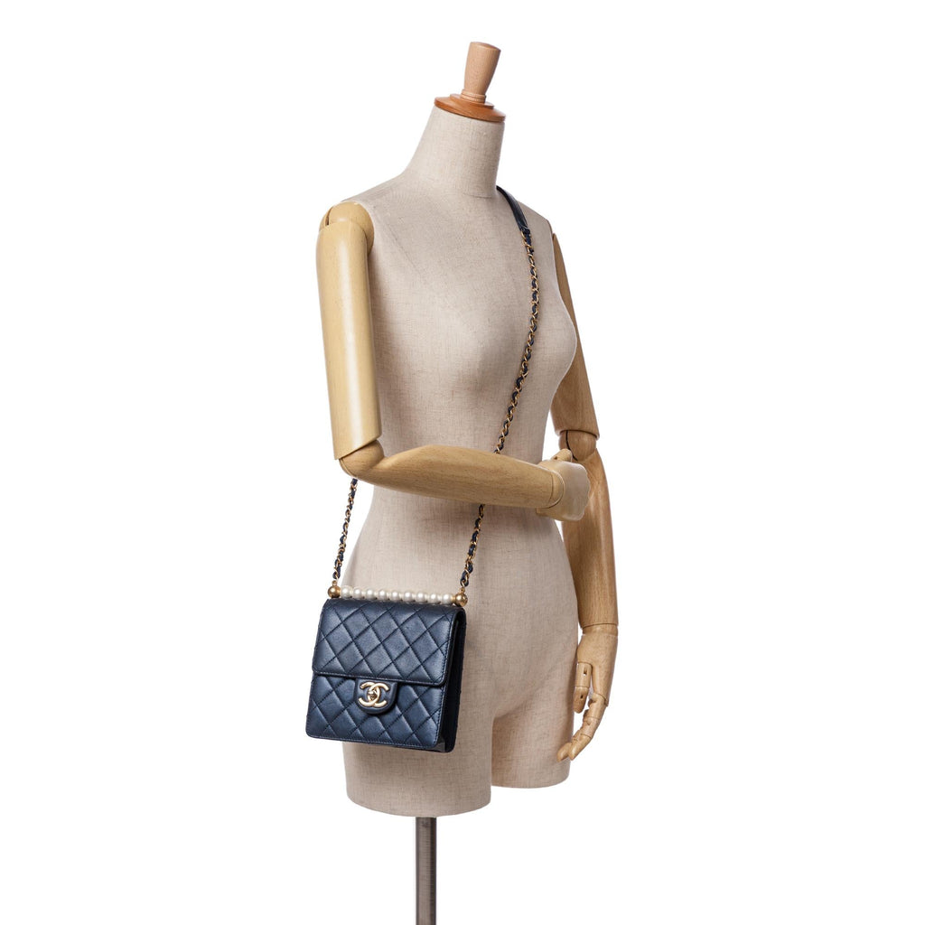 Chanel Small Lambskin Chic Pearls Flap