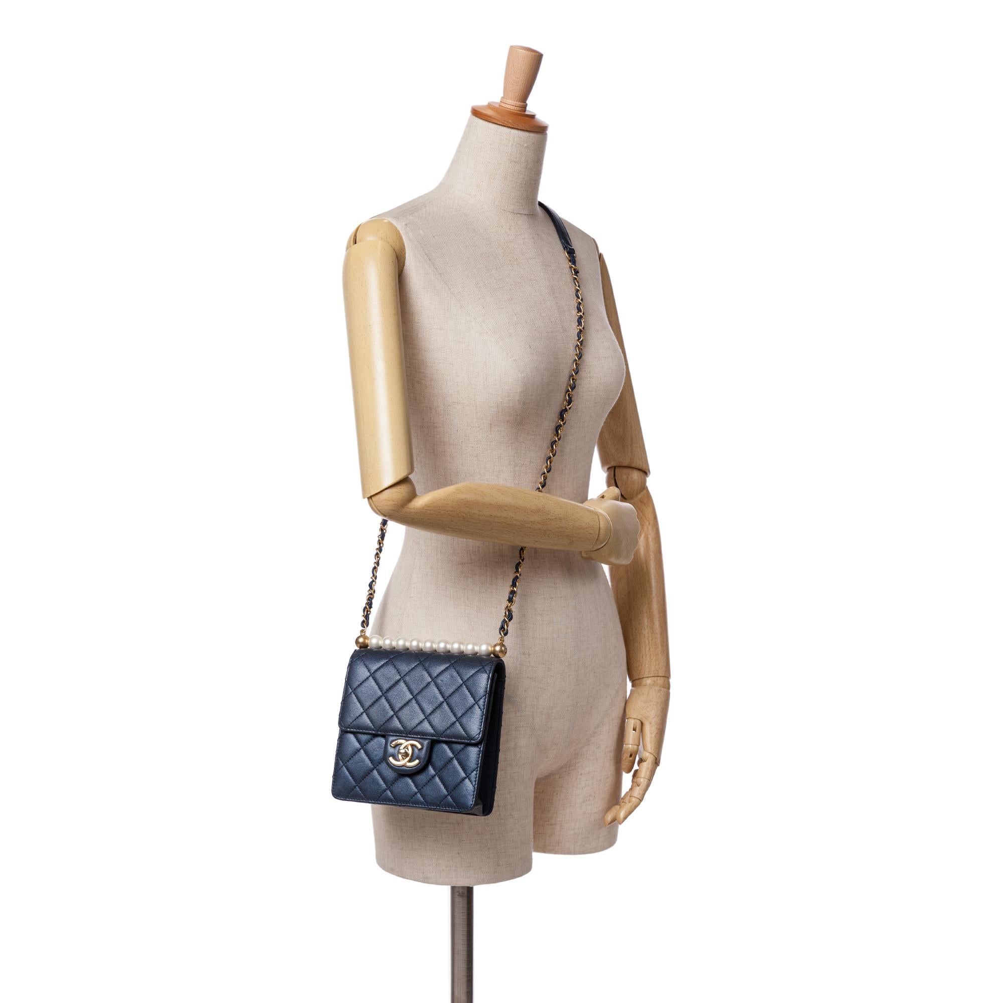 Chanel Small Lambskin Chic Pearls Flap