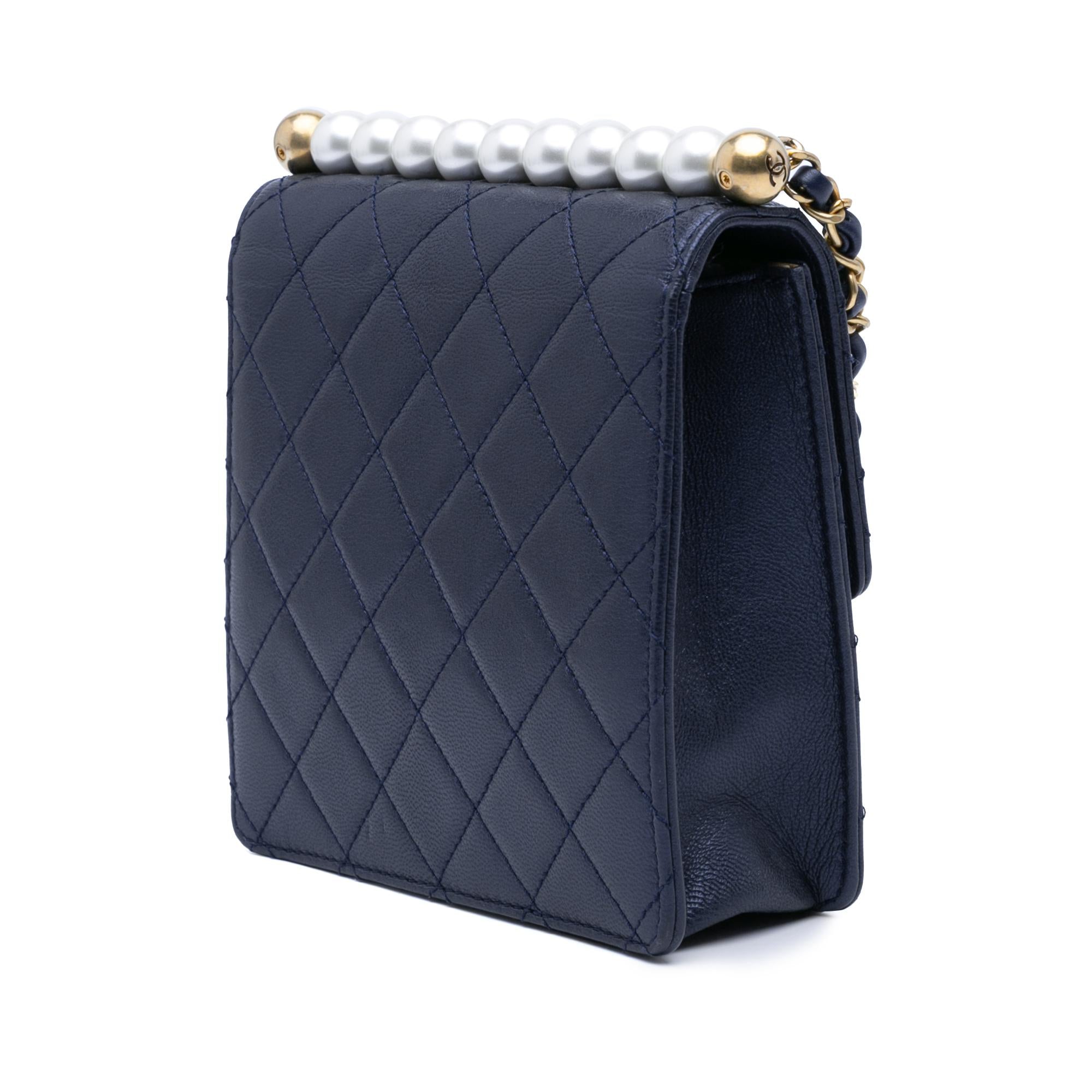 Chanel Small Lambskin Chic Pearls Flap