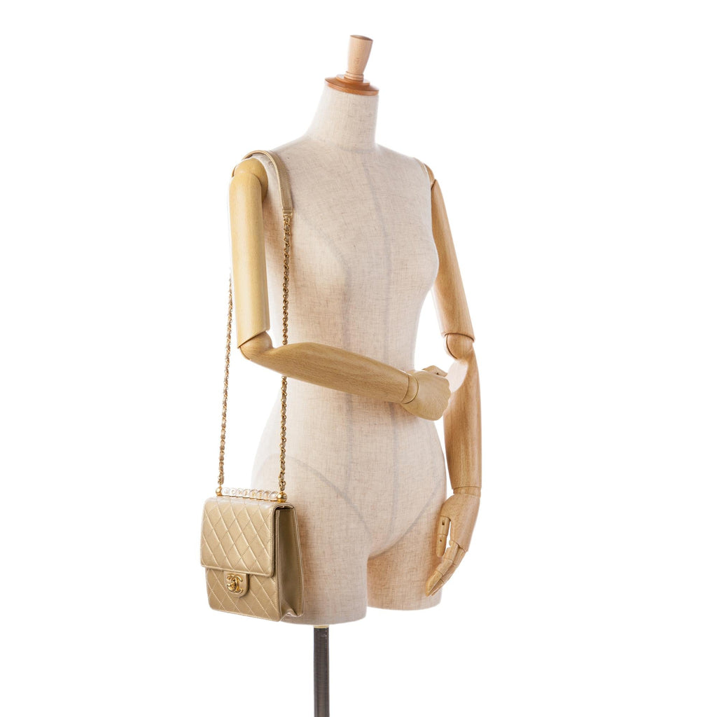 Chanel Small Lambskin Chic Pearls Flap