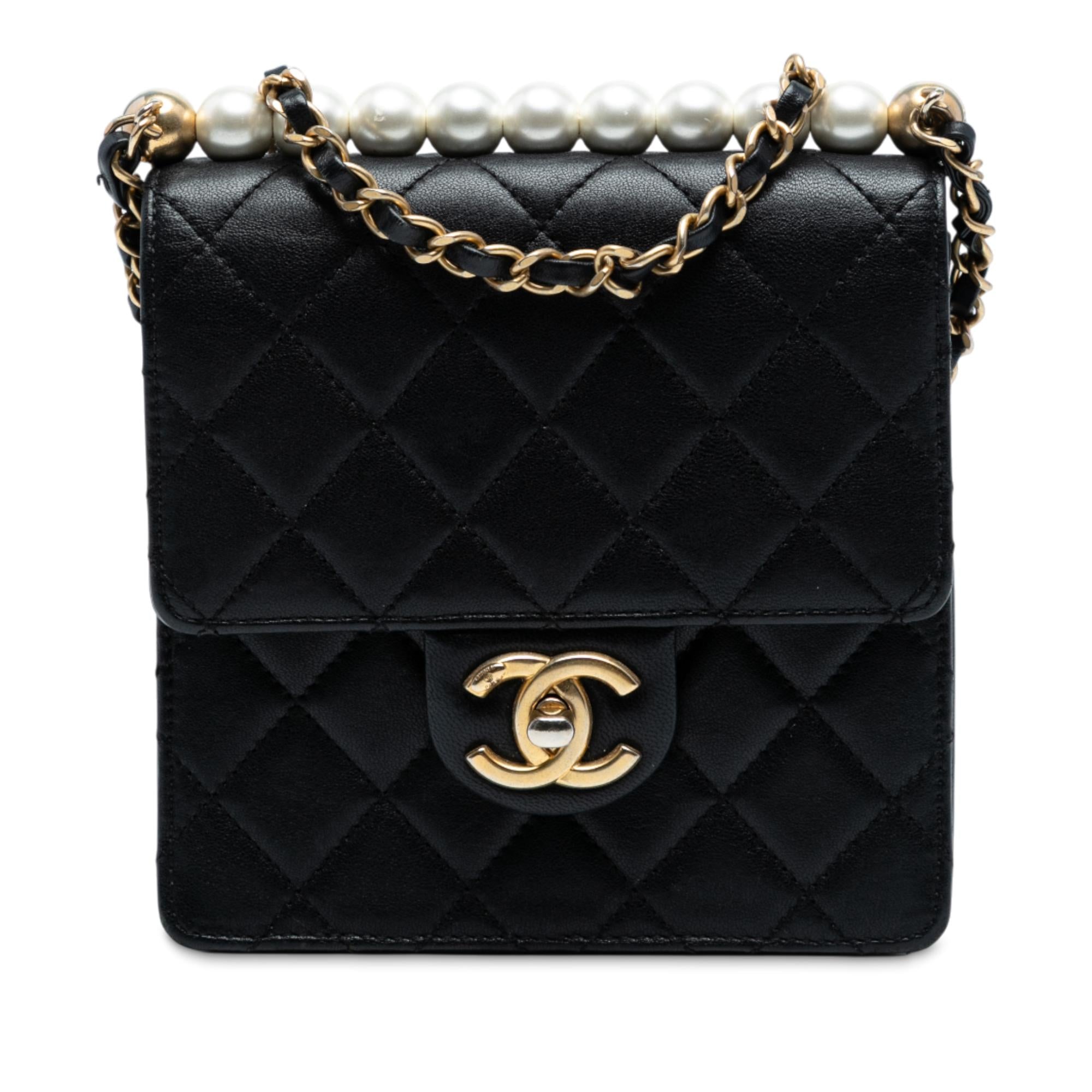 Chanel Small Lambskin Chic Pearls Flap