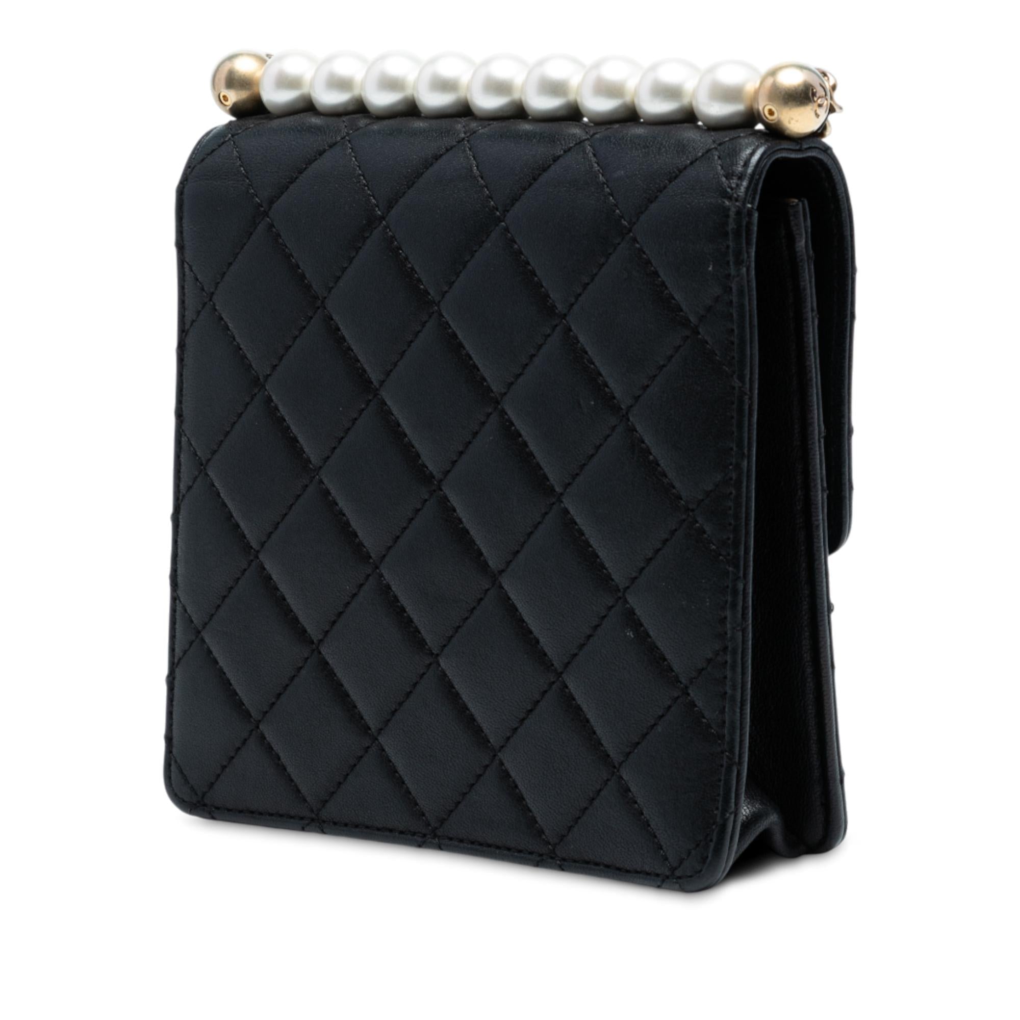 Chanel Small Lambskin Chic Pearls Flap
