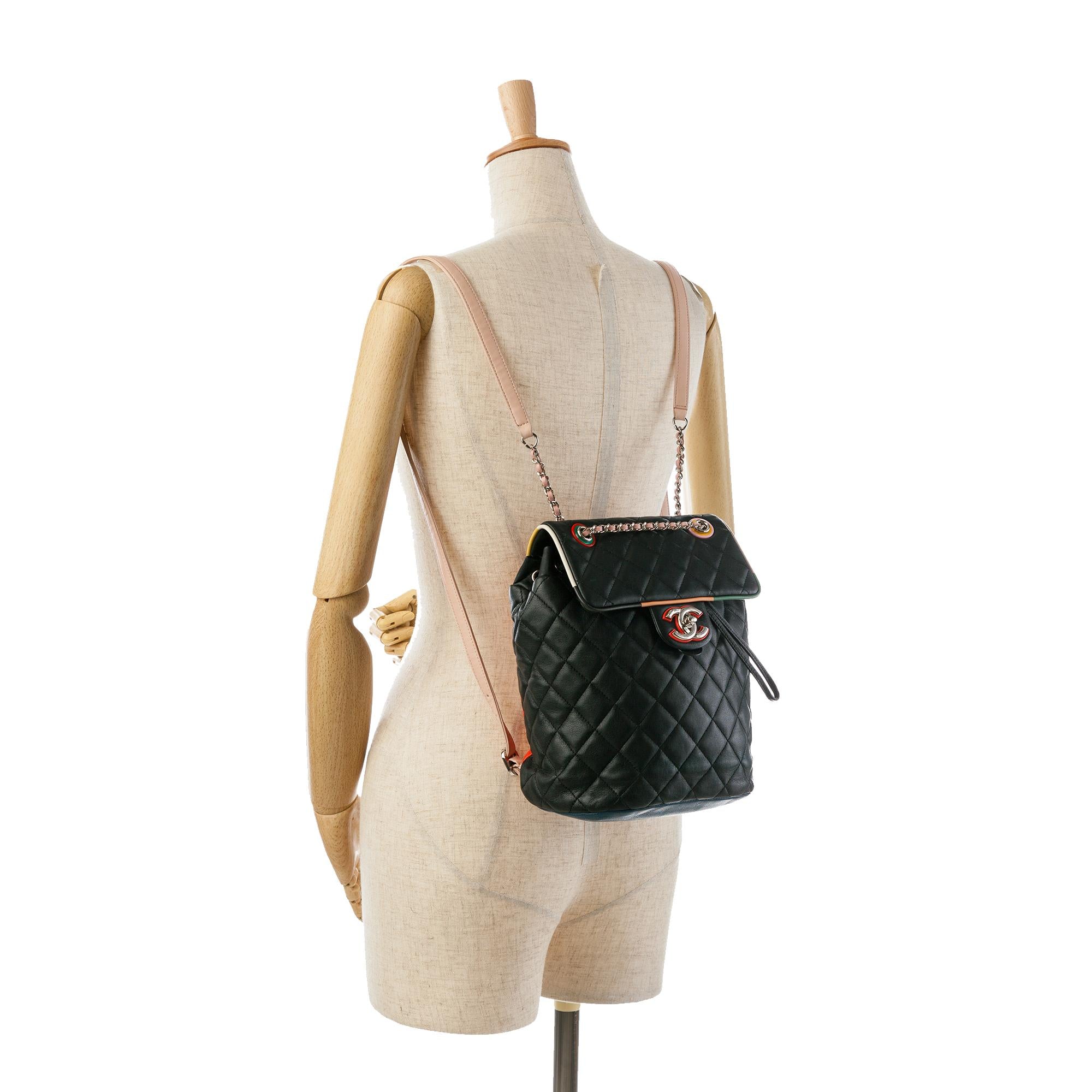 Chanel Small Lambskin Cuba Color Urban Spirit Backpack (SHG-a8CuVs)