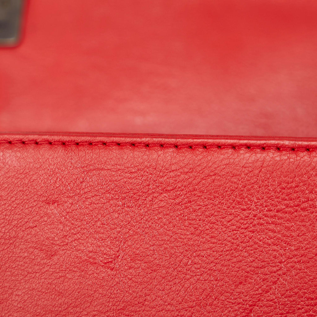 Chanel Small Lambskin Double Stitch Boy Flap