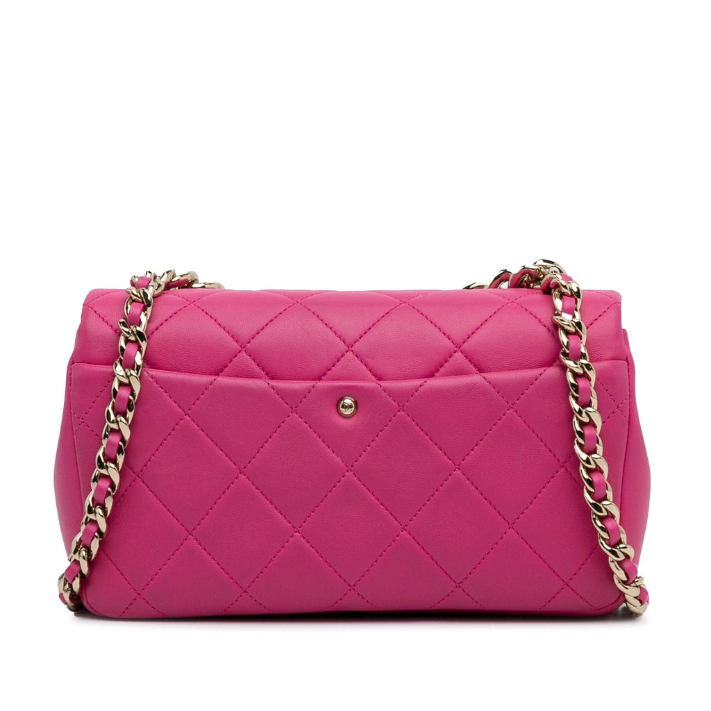 Chanel Small Lambskin Elegant Chain Single Flap (SHG-Ev5zBc)