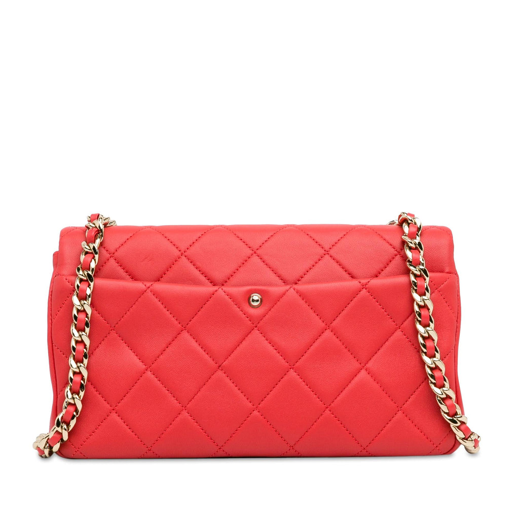 Chanel Small Lambskin Elegant Chain Single Flap (SHG-SDFYLG)