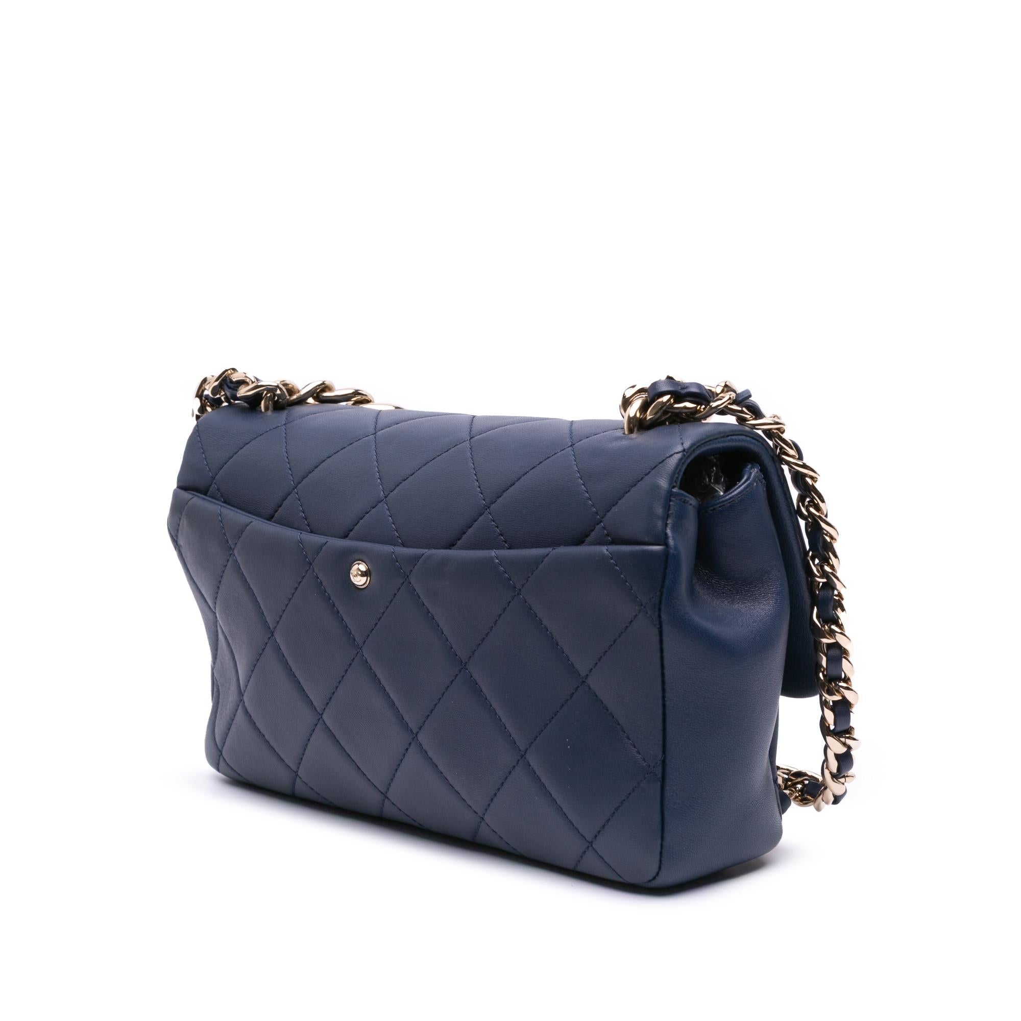 Chanel Small Lambskin Elegant Chain Single Flap