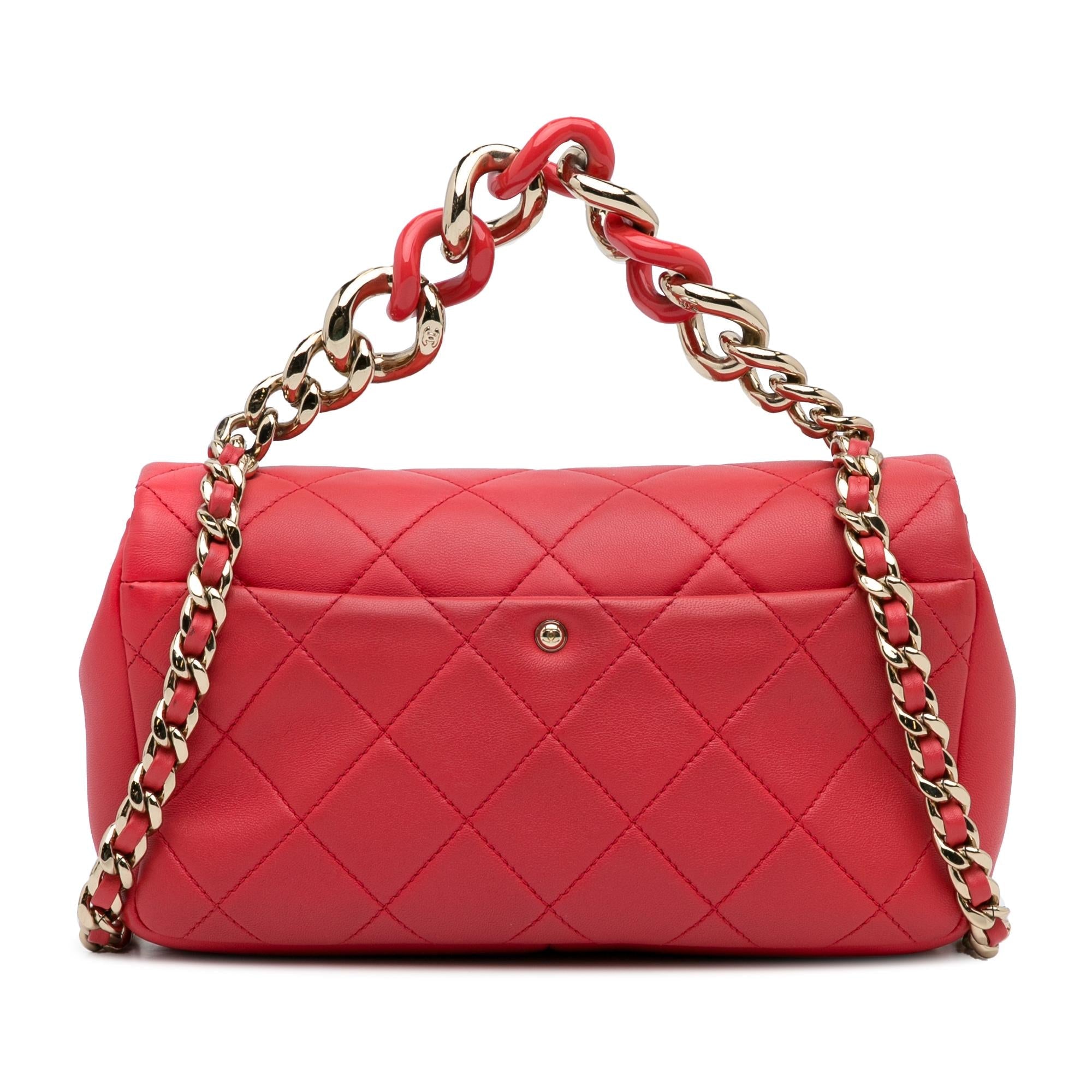 Chanel Small Lambskin Elegant Chain Single Flap