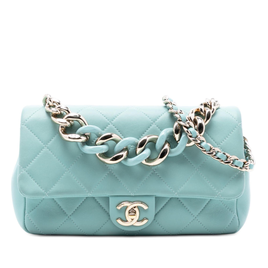 Chanel Small Lambskin Elegant Chain Single Flap