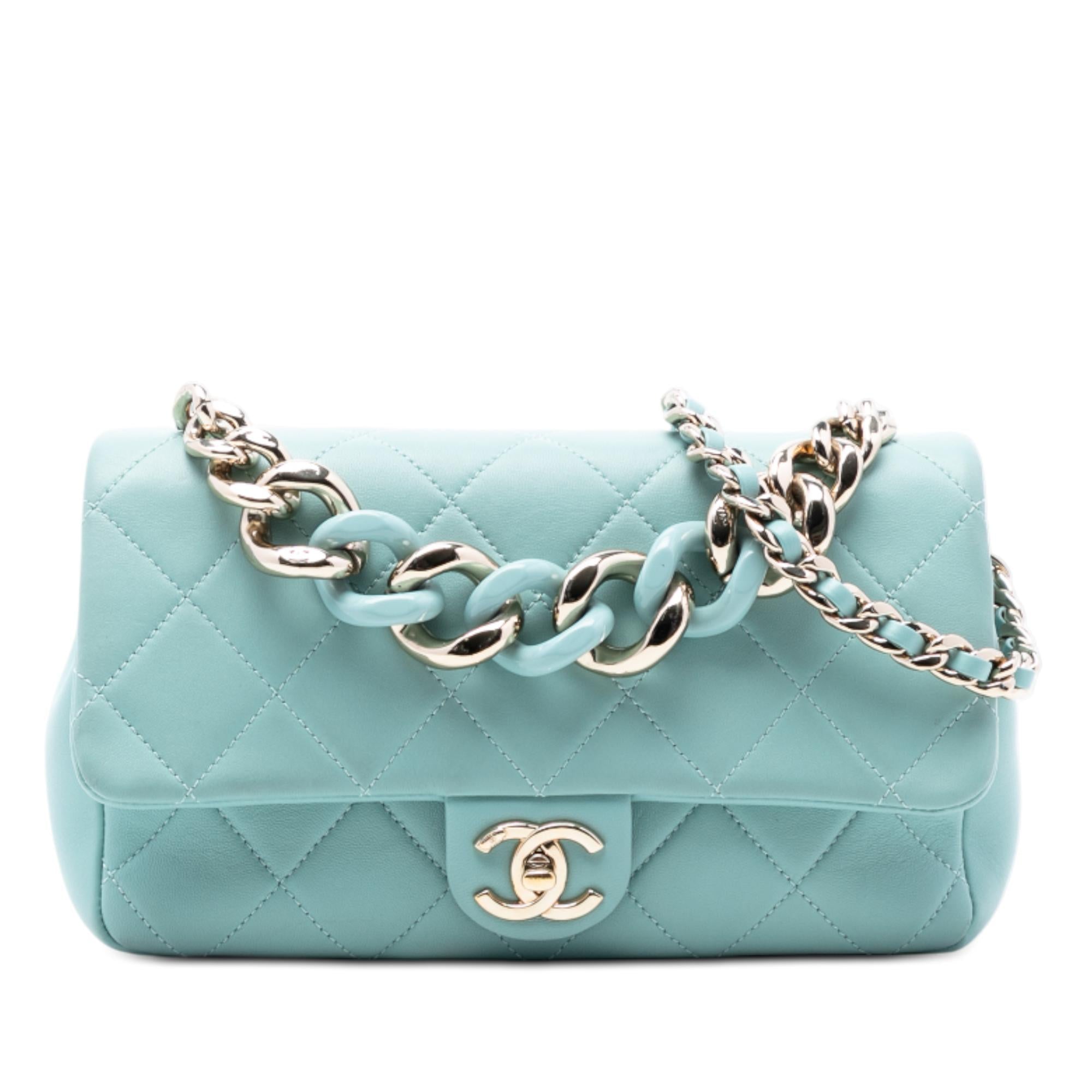 Chanel Small Lambskin Elegant Chain Single Flap