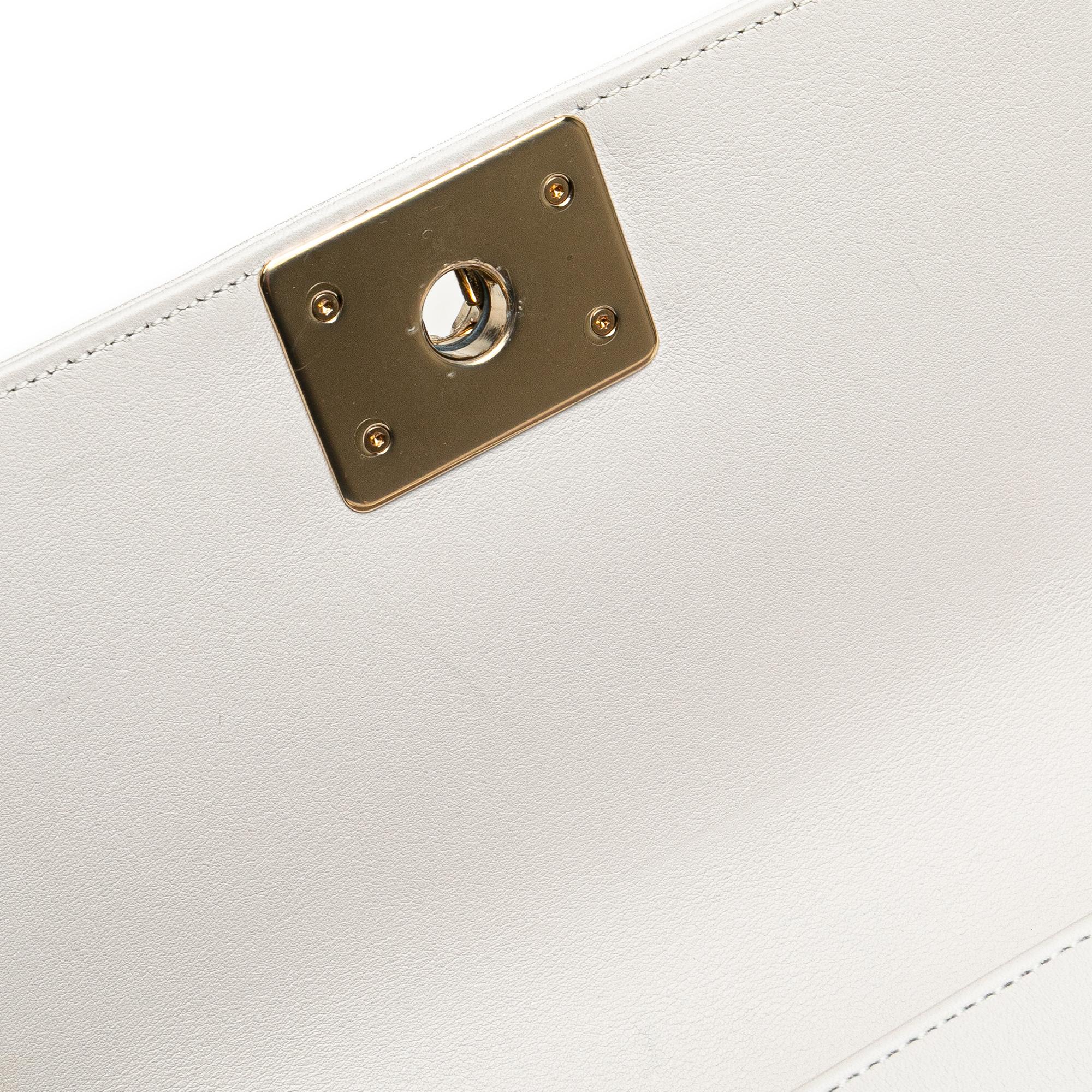 Chanel Small Lambskin Embroidered Boy Flap