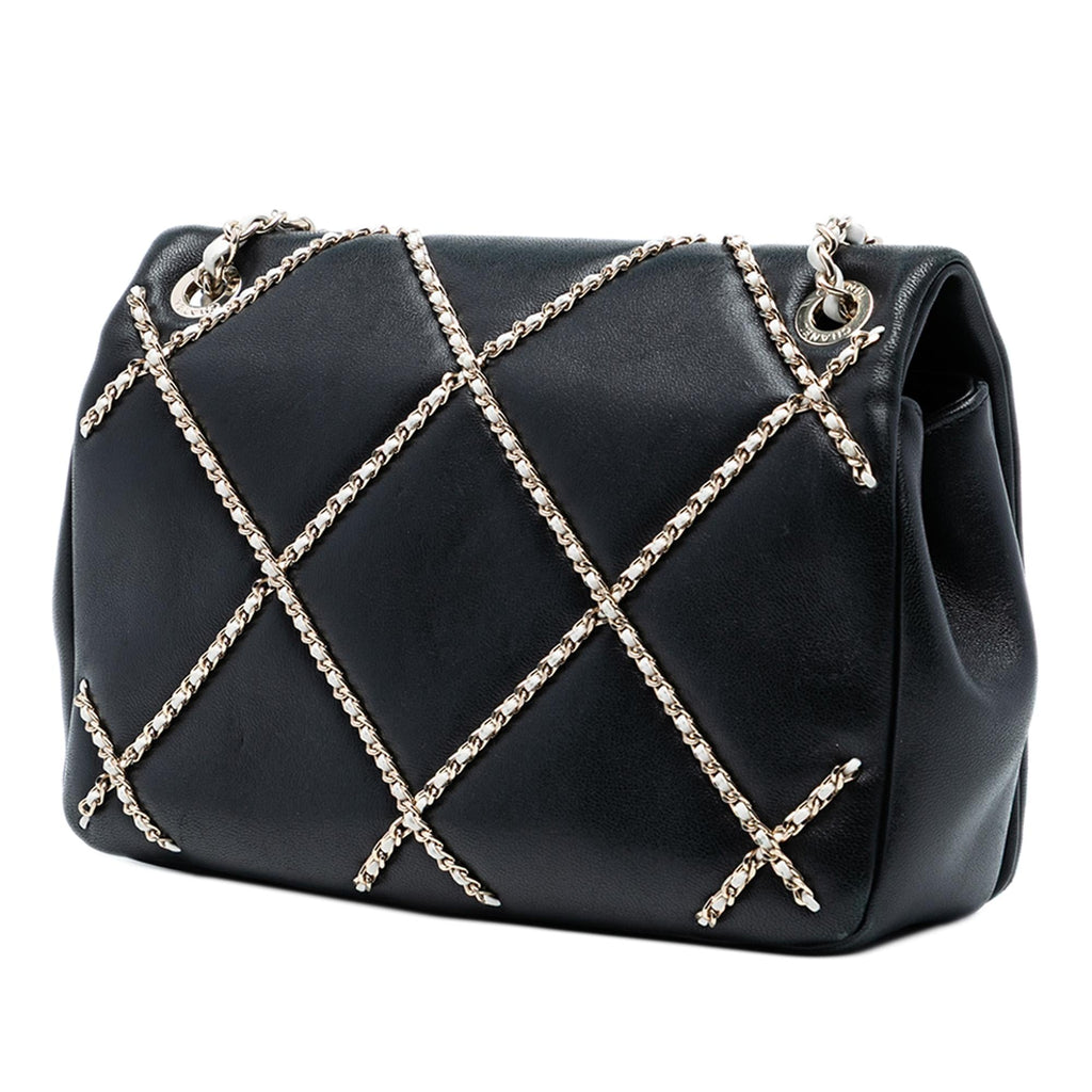 Chanel Small Lambskin Entwined Chain Flap