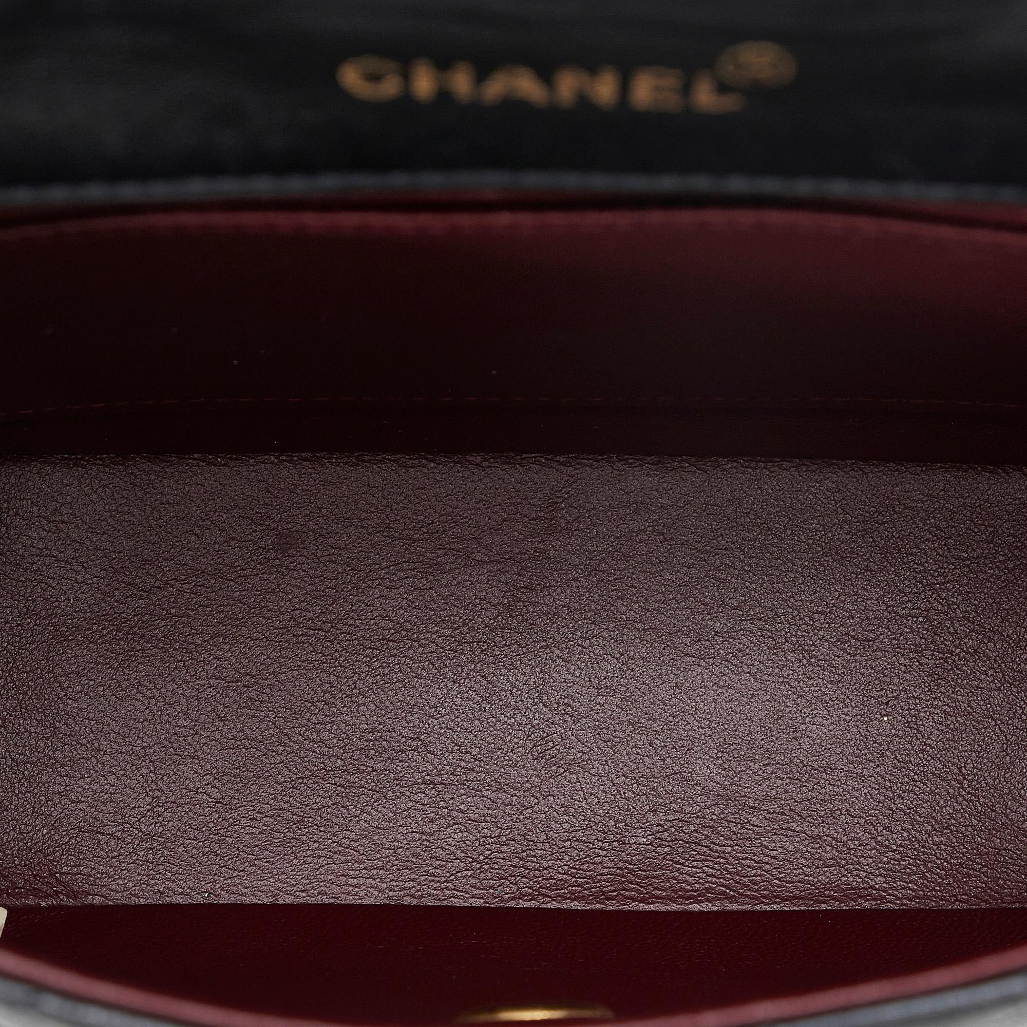 Chanel Small Lambskin Kelly Top Handle Bag (SHG-vYxH1m)
