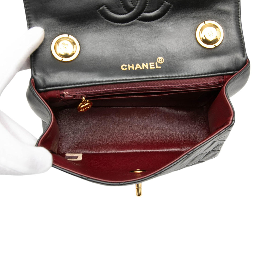 Chanel Small Lambskin Kelly Top Handle Bag