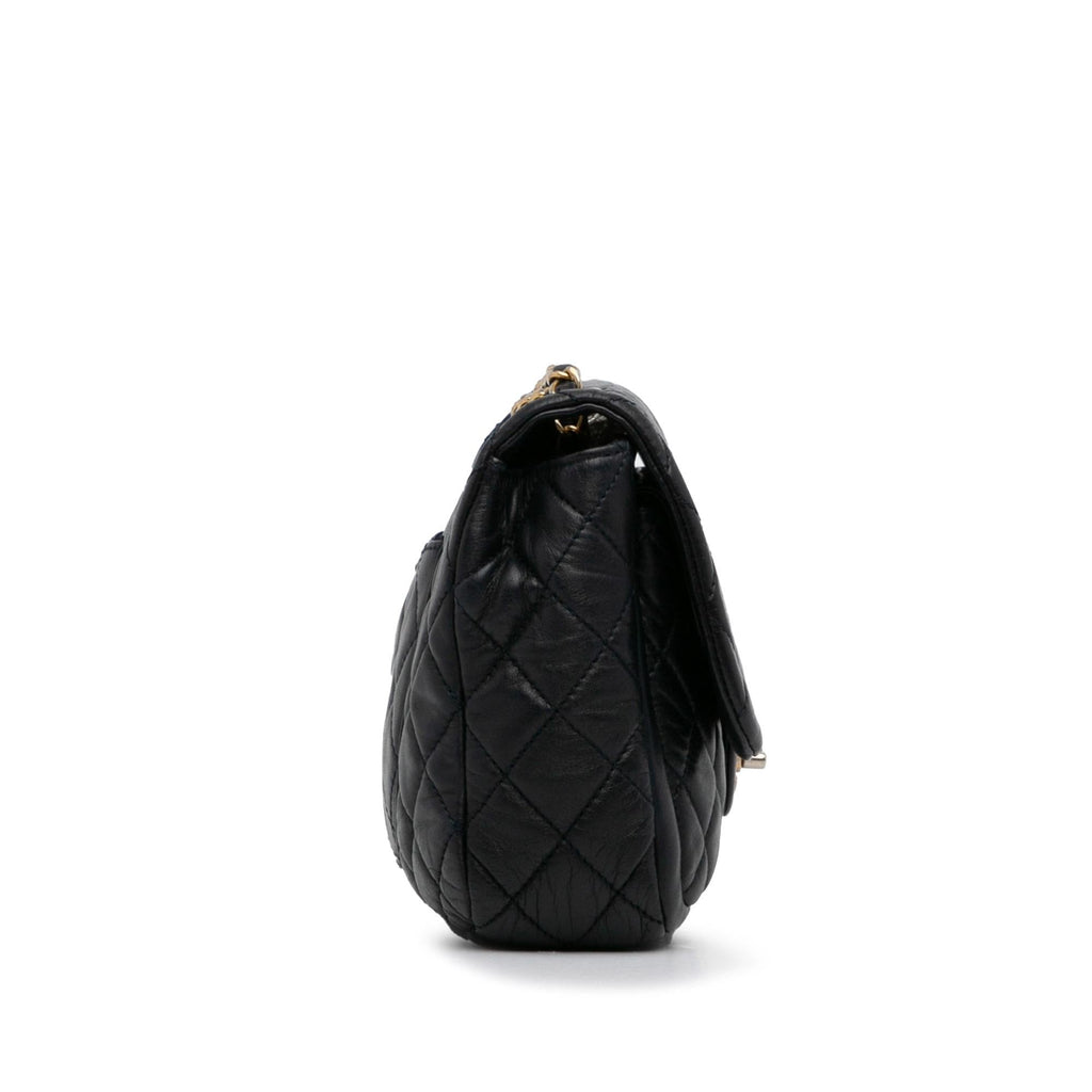 Chanel Small Lambskin Single Flap (SHG-HELS4Y)