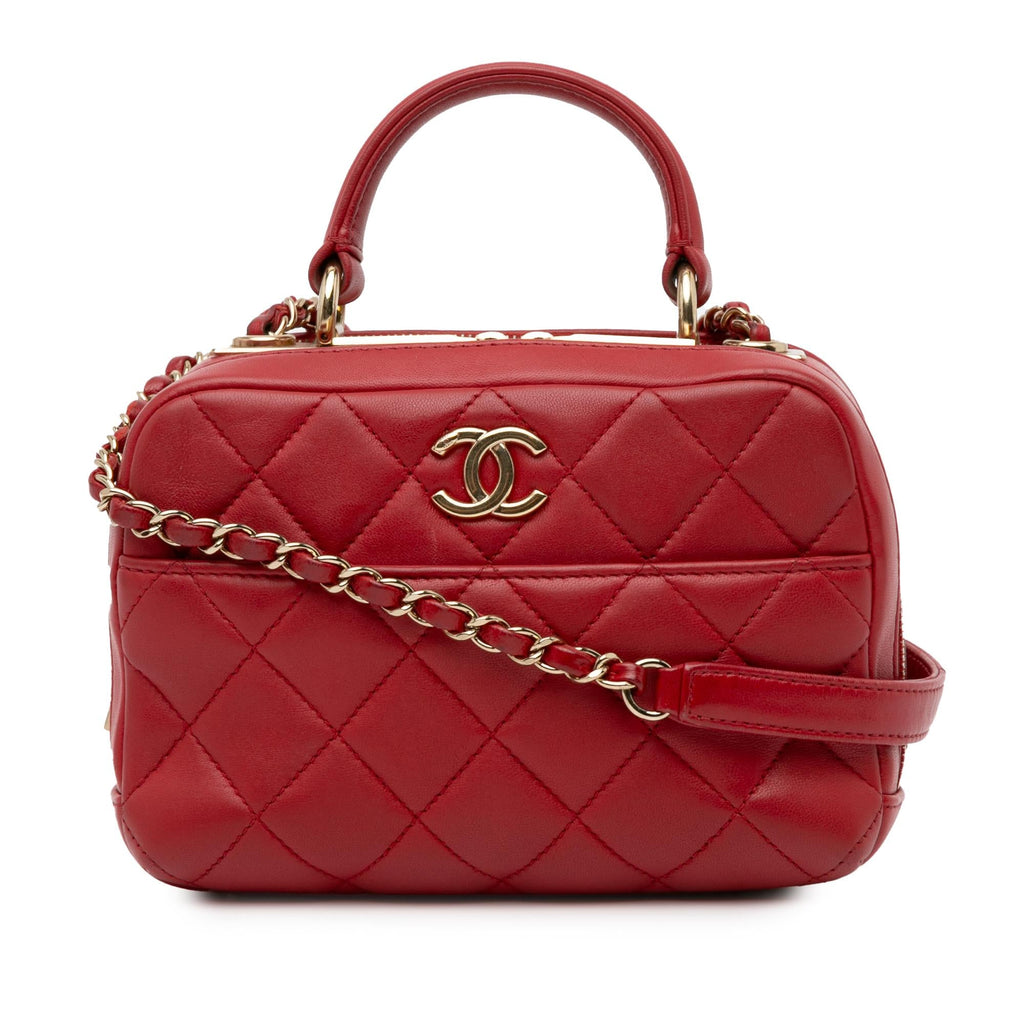 Chanel Small Lambskin Trendy CC Bowling (SHG-QJbngs)