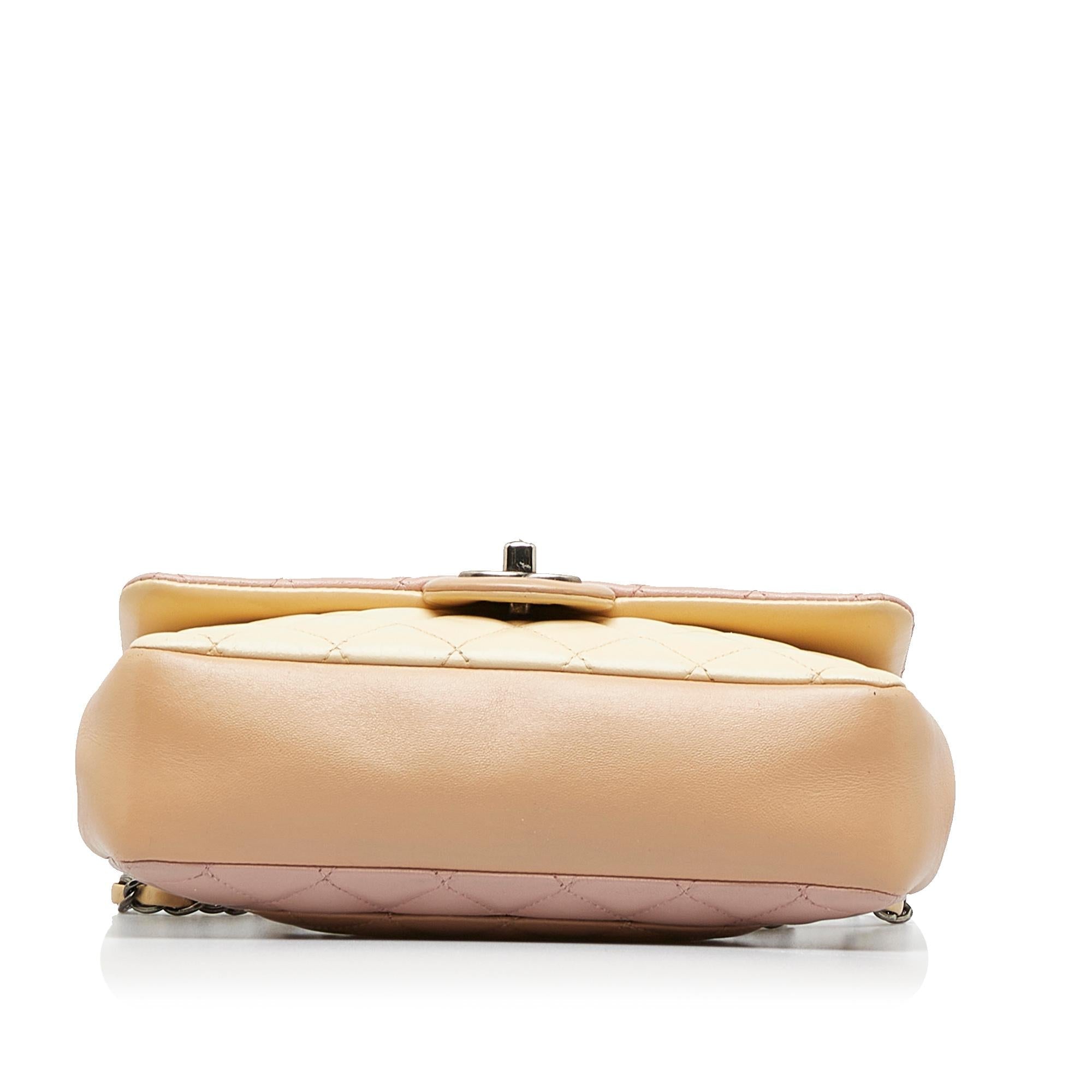 Chanel Small Lambskin Tricolor Single Flap (SHG-S9mL1J)