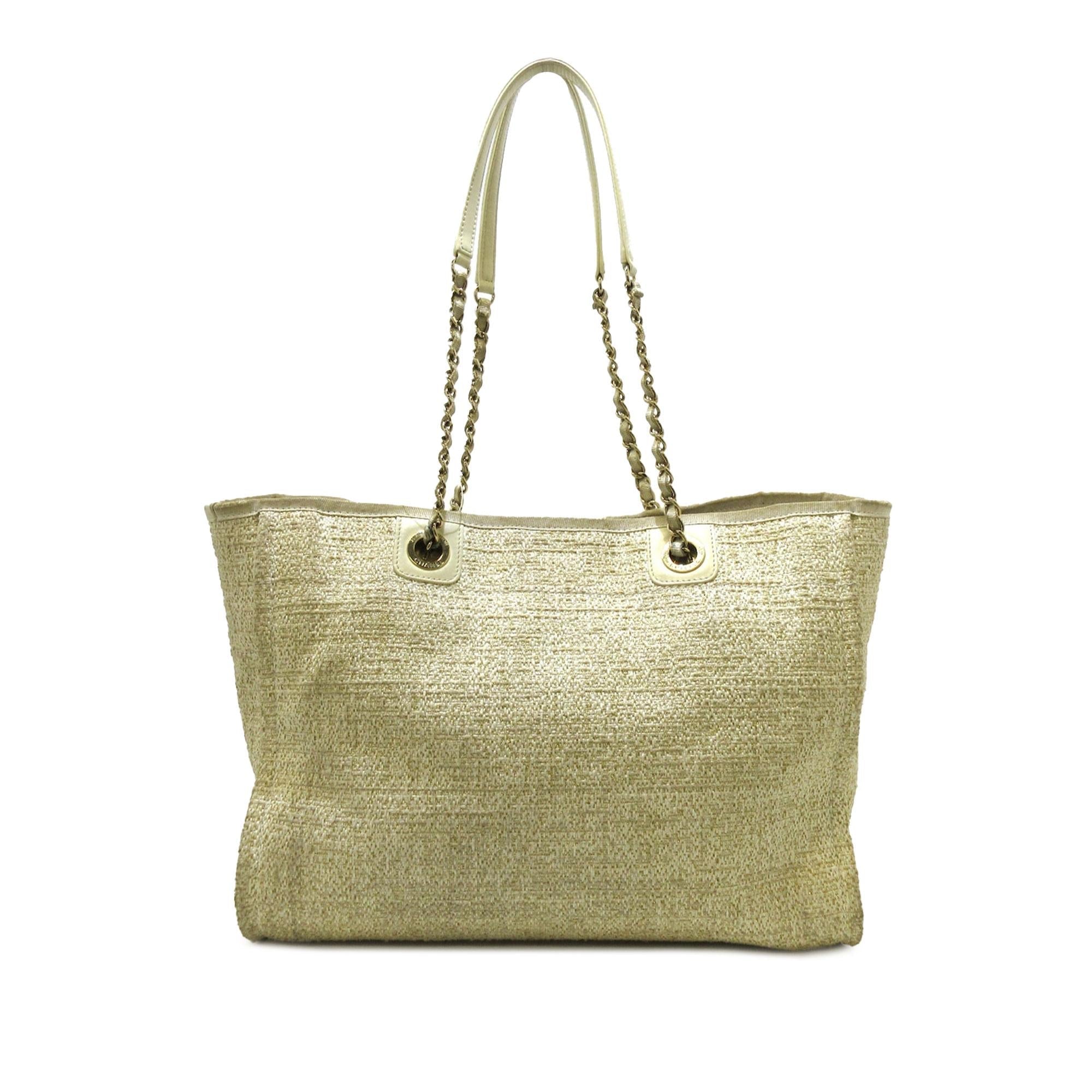 Chanel Small Lurex Boucle Deauville Tote (SHG-8lEXrU)
