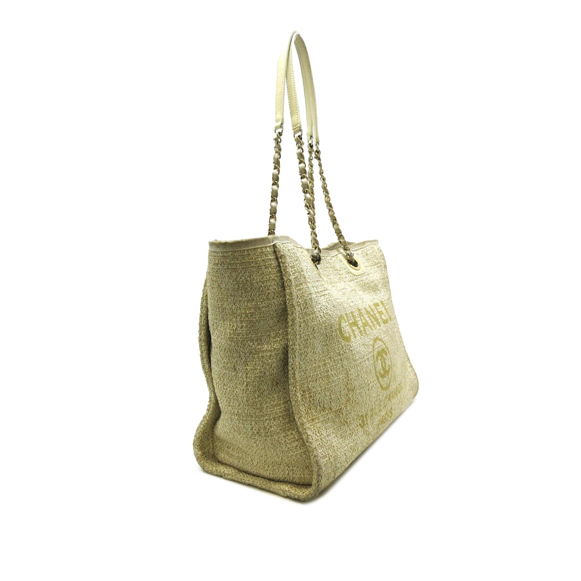 Chanel Small Lurex Boucle Deauville Tote (SHG-8lEXrU)