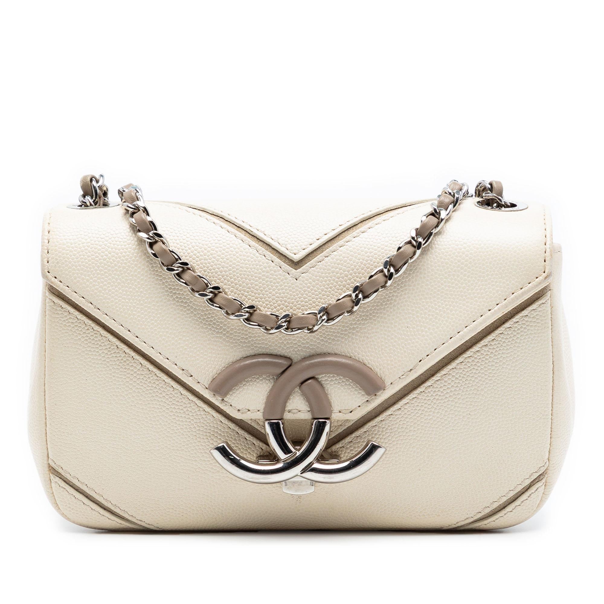 Chanel Small Macro Chevron Caviar Flap