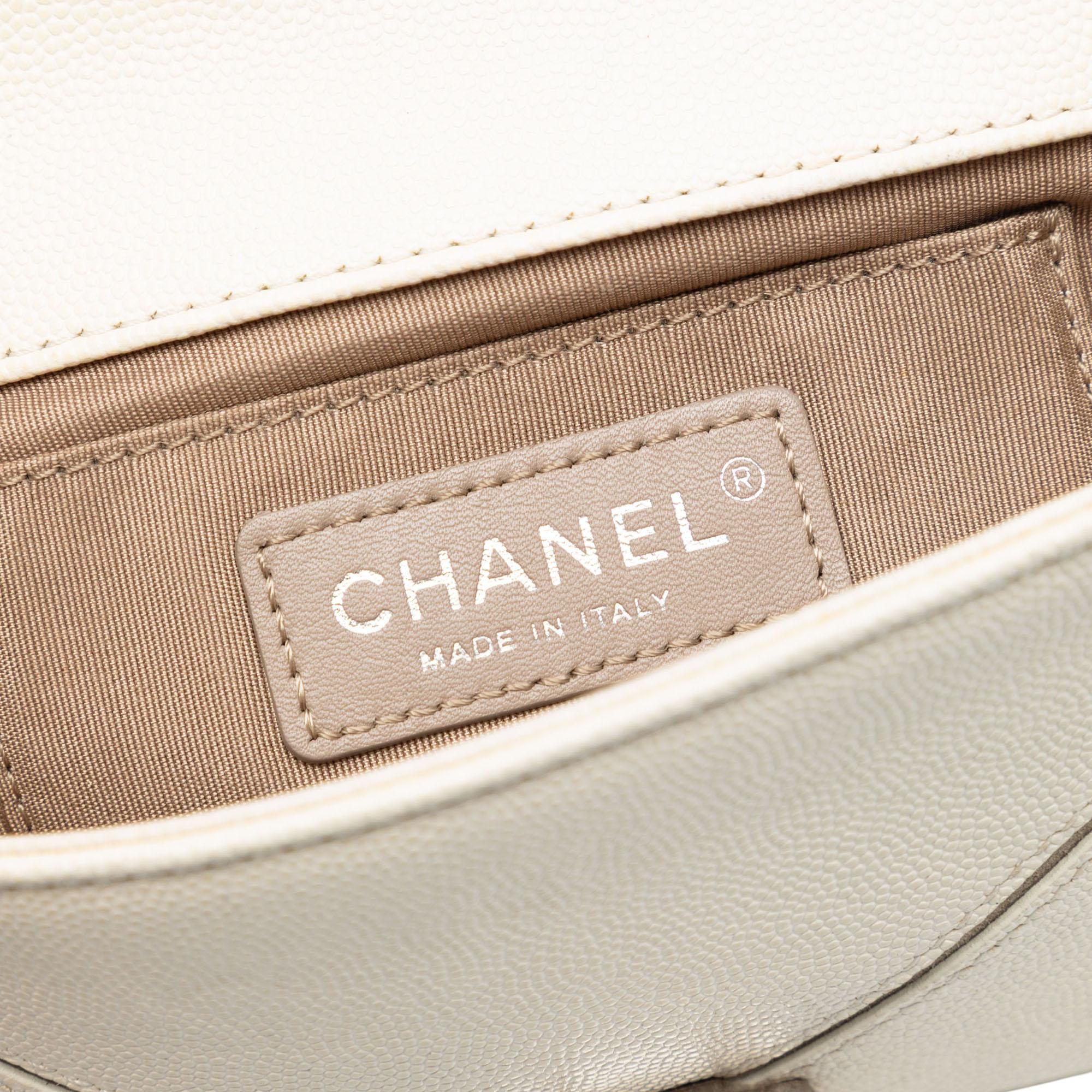 Chanel Small Macro Chevron Caviar Flap