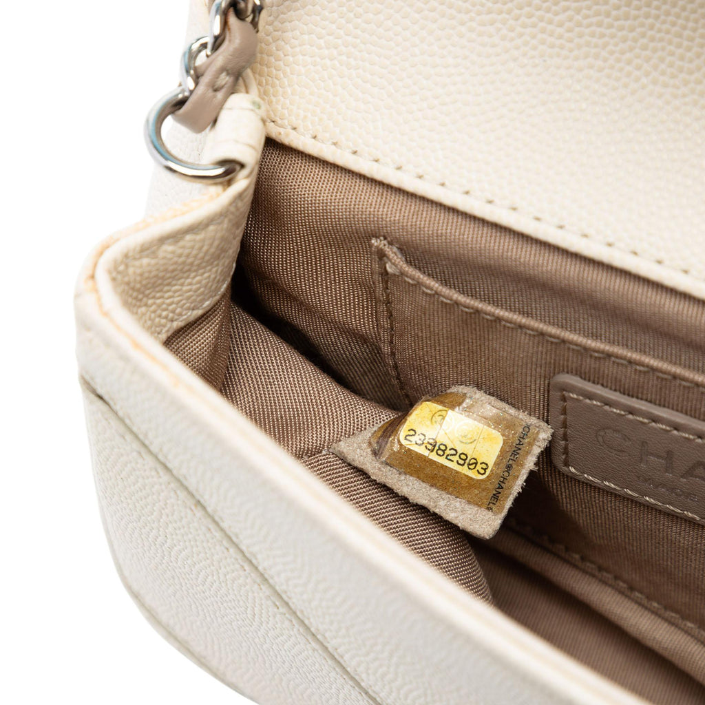 Chanel Small Macro Chevron Caviar Flap