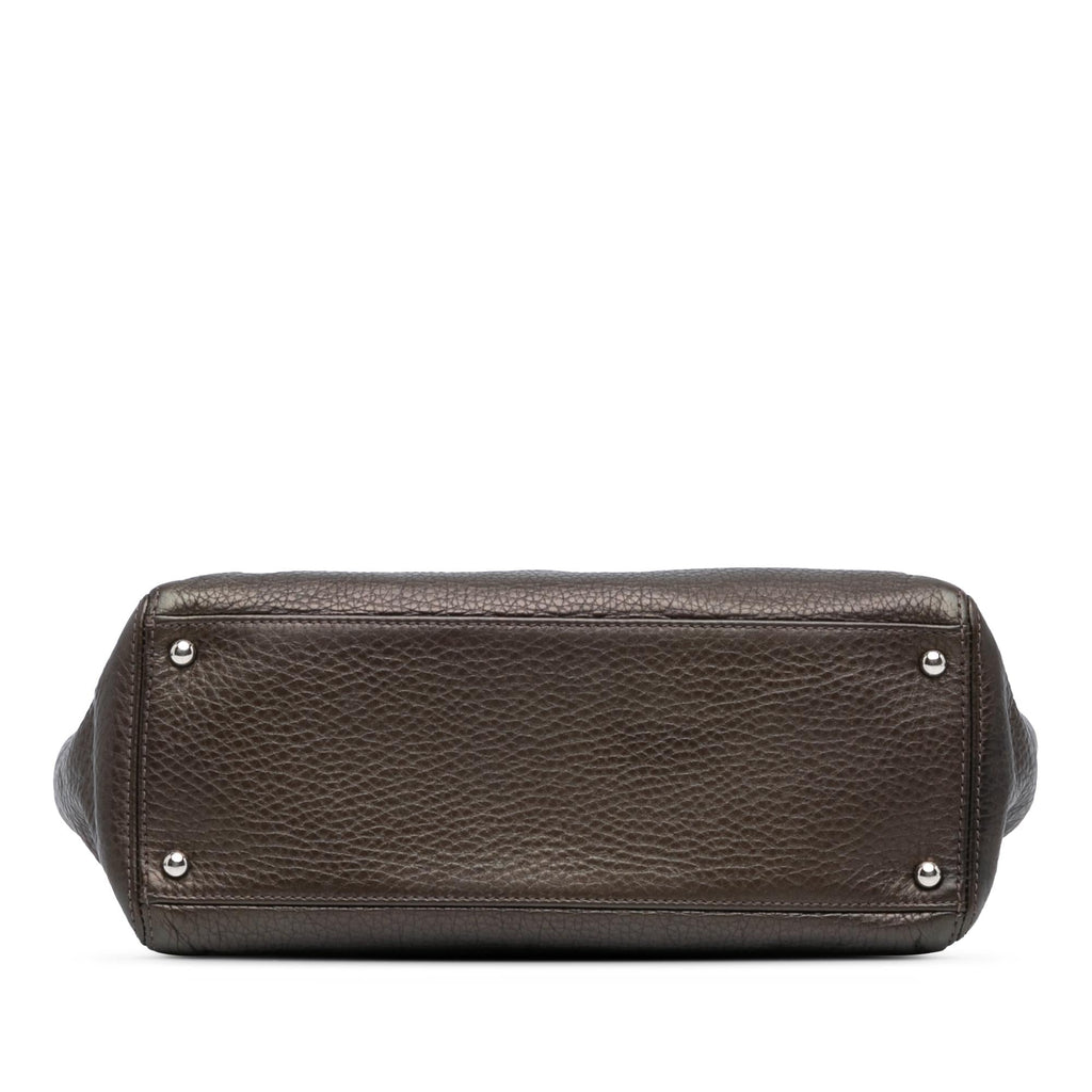 Chanel Small Metallic Calfskin Executive Cerf Tote