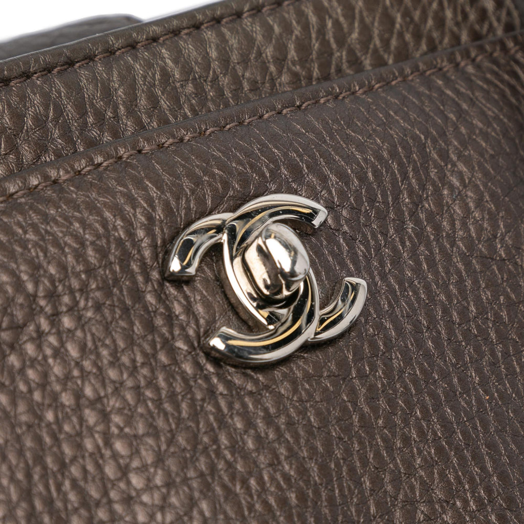 Chanel Small Metallic Calfskin Executive Cerf Tote
