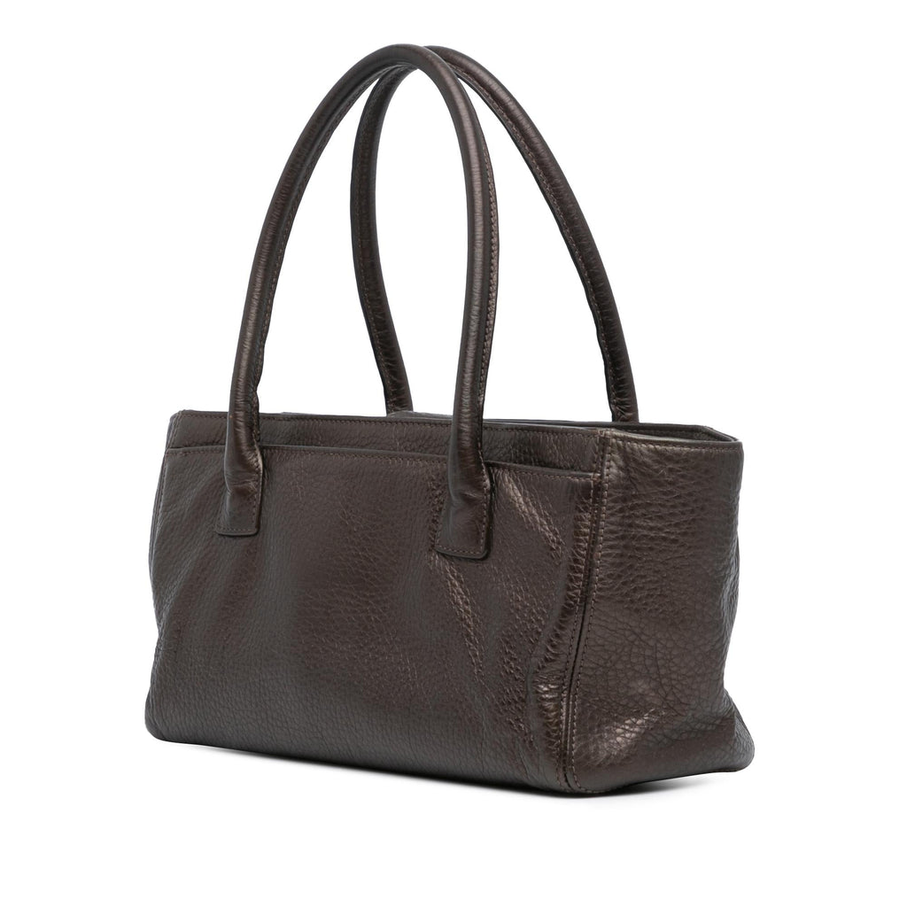 Chanel Small Metallic Calfskin Executive Cerf Tote