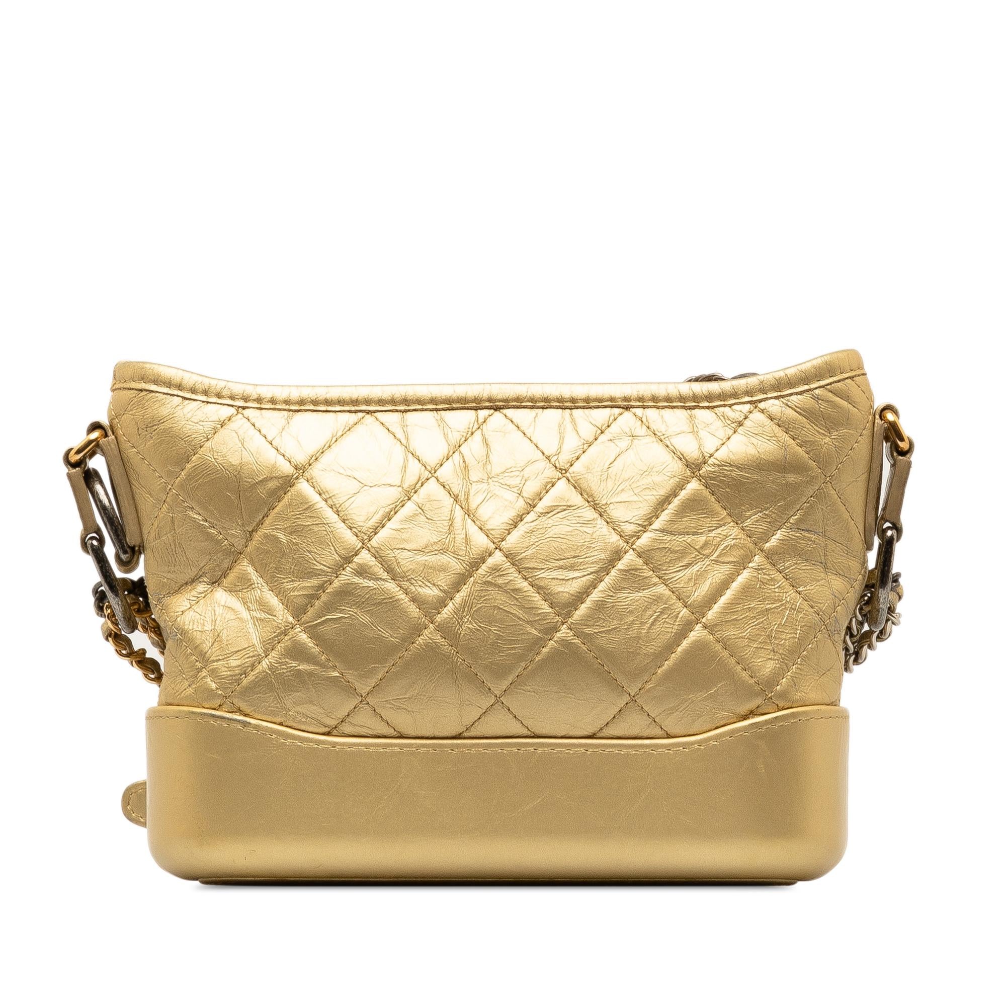 Chanel Small Metallic Lambskin Gabrielle Crossbody (SHG-RgUmSZ)
