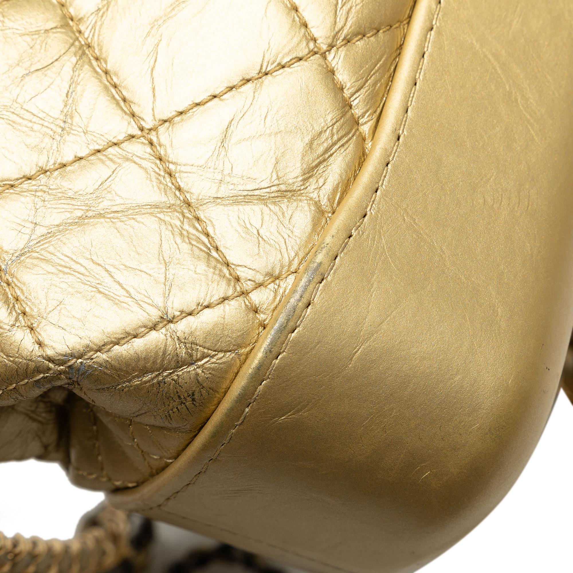 Chanel Small Metallic Lambskin Gabrielle Crossbody (SHG-5QvX7a)